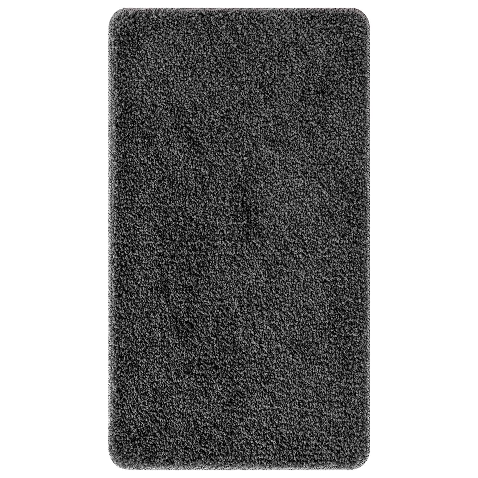 vidaXL Badematte Rechteckig Dunkelgrau 70x120cm Polypropylen