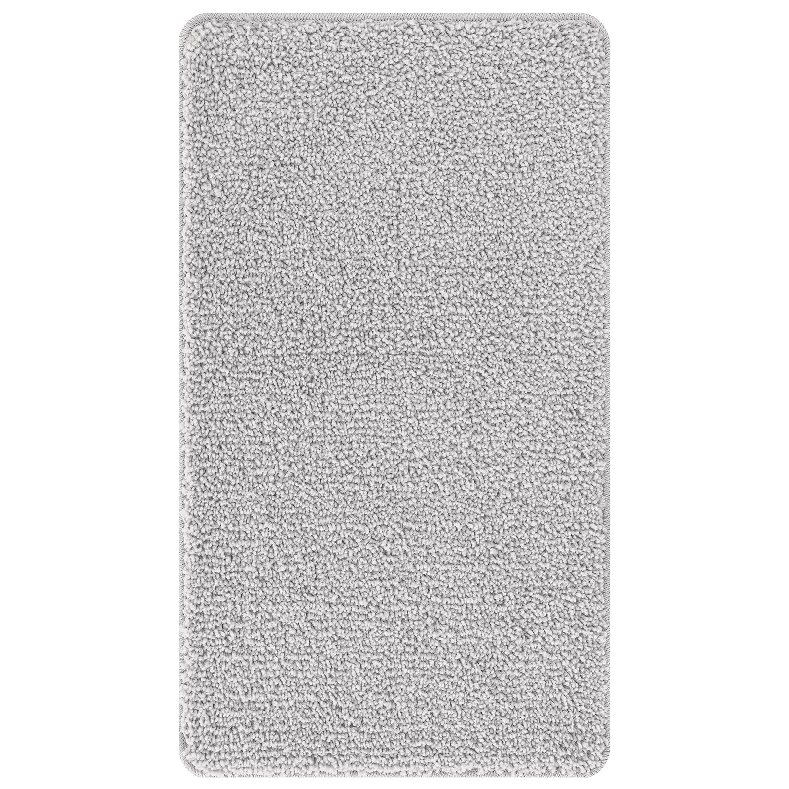 vidaXL Badematte Rechteckig Grau 70x120 cm Polypropylen Rutschfest