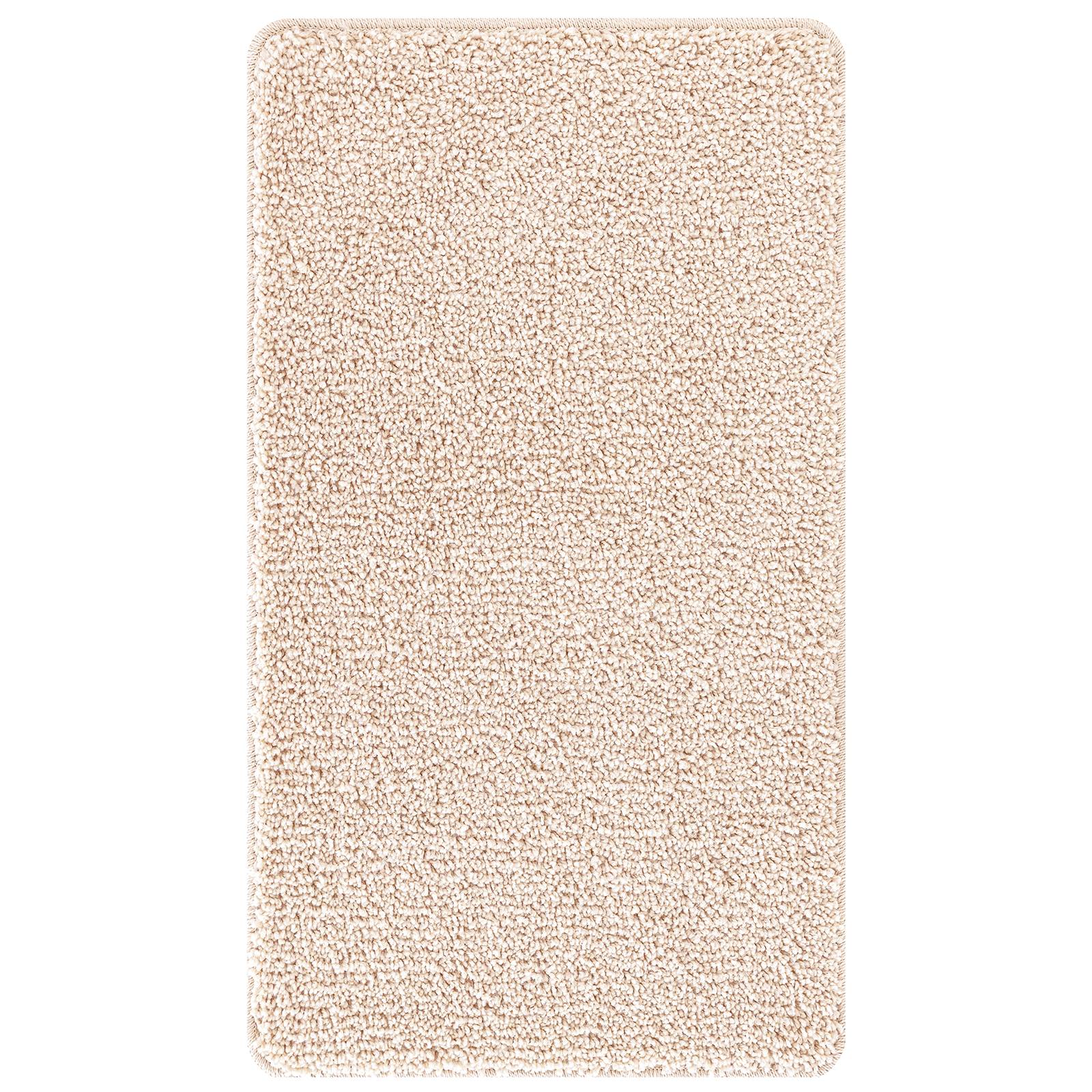 vidaXL Badematte Rechteckig Creme 70x120 cm Polypropylen Rutschfest