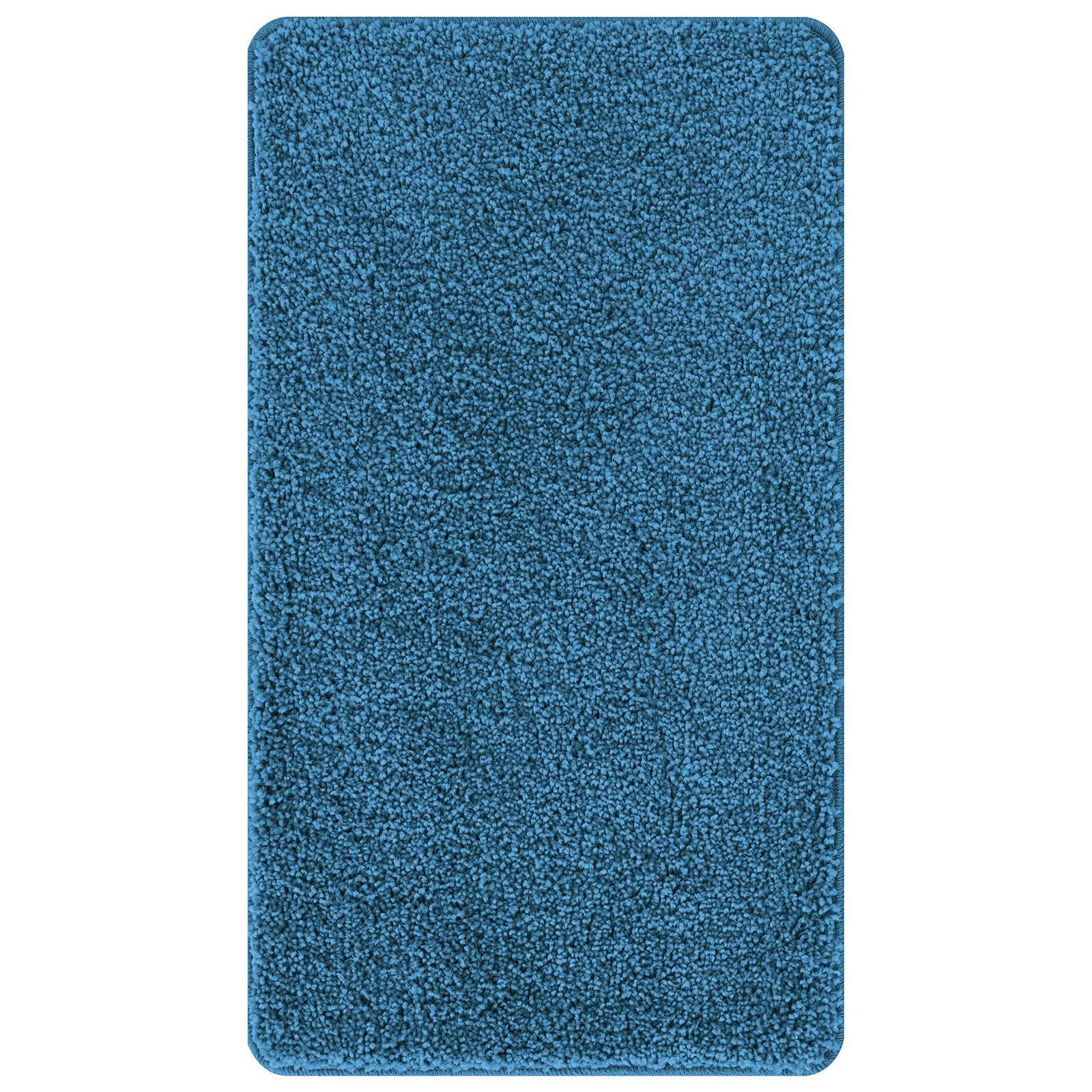 vidaXL Badematte Rechteckig Blau 70x120 cm Polypropylen Rutschfest