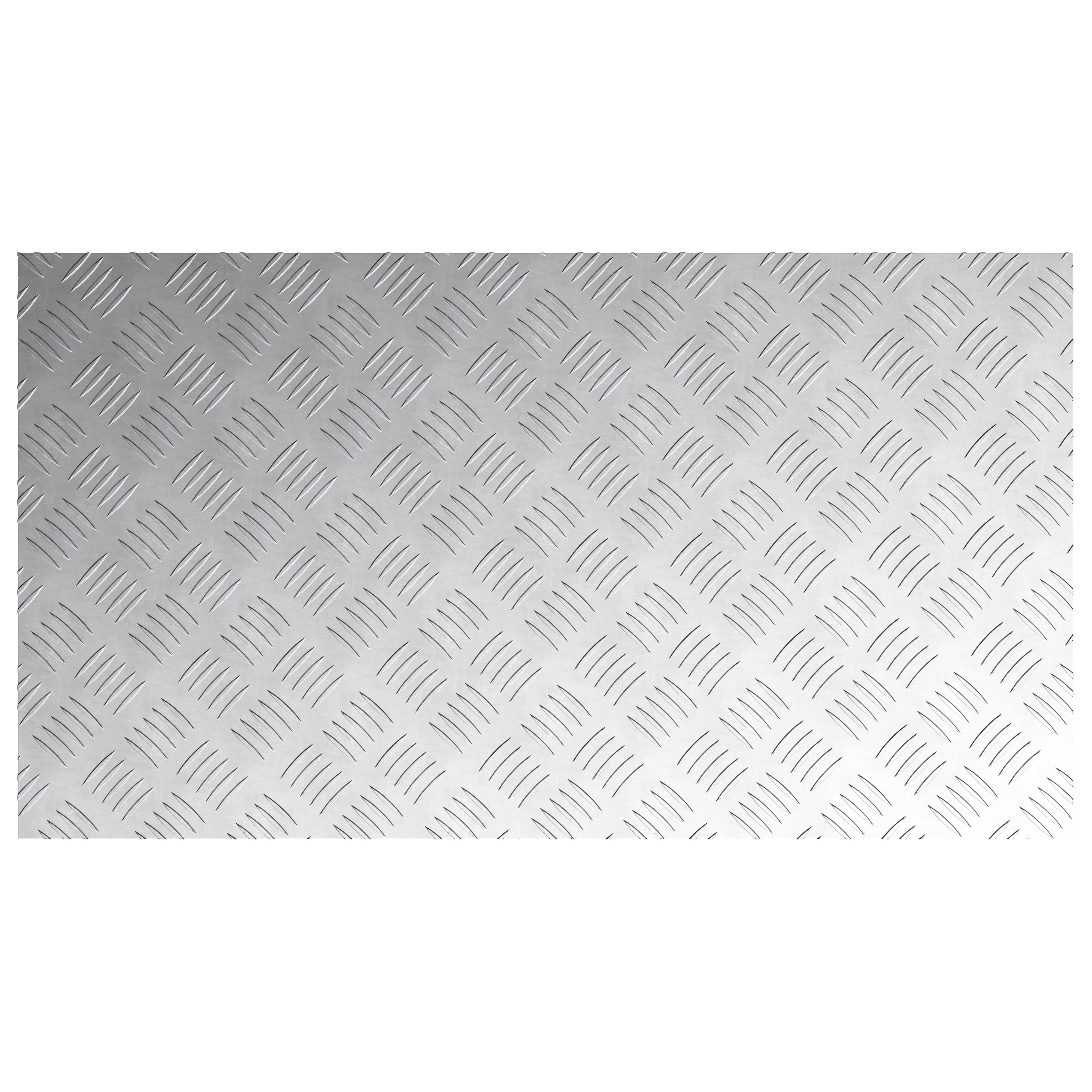 vidaXL Aluminium-Riffelbleche 2 Stk. Rutschfest 90x50 cm