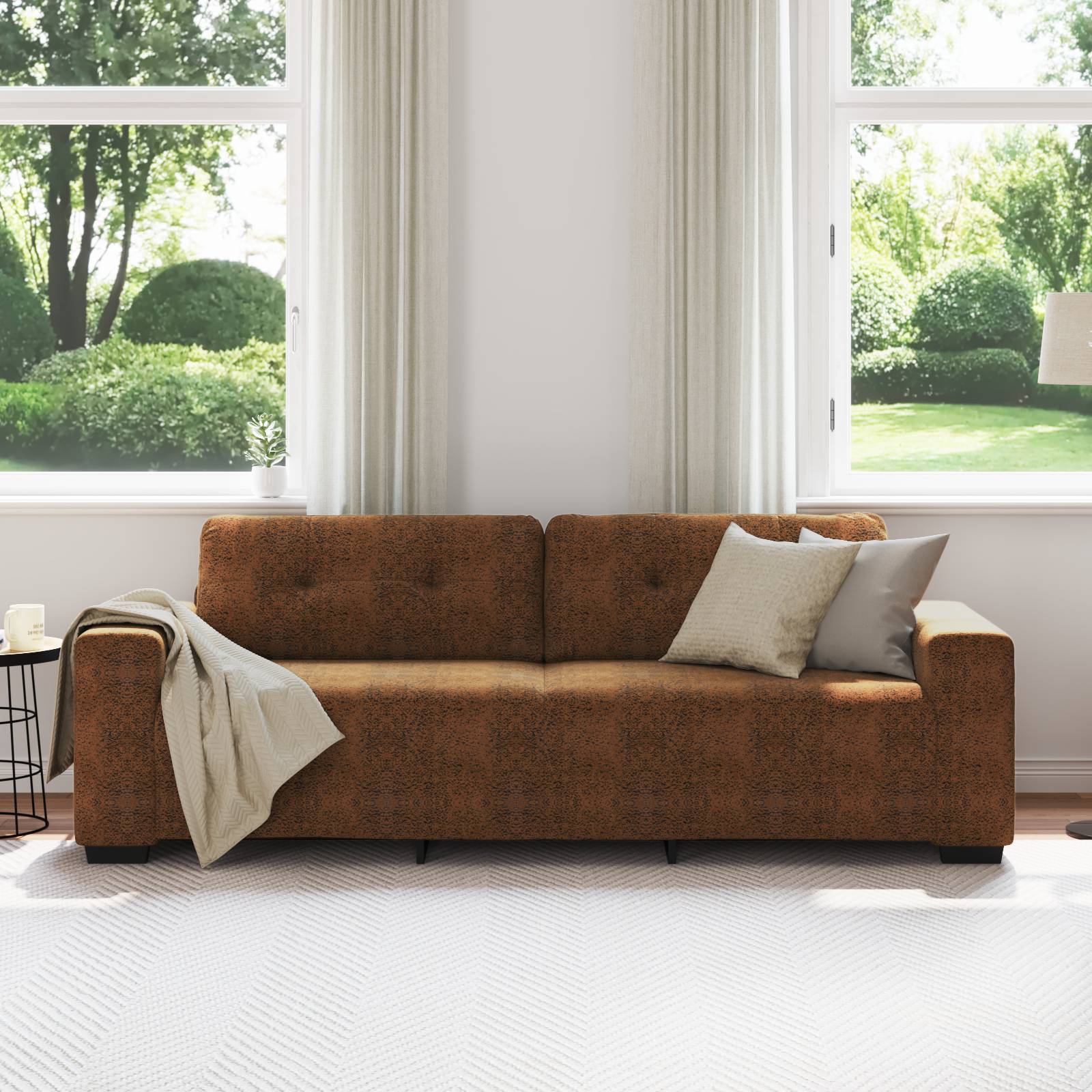 vidaXL Sofa 3-Sitzer Braun 180 cm Kunstleder