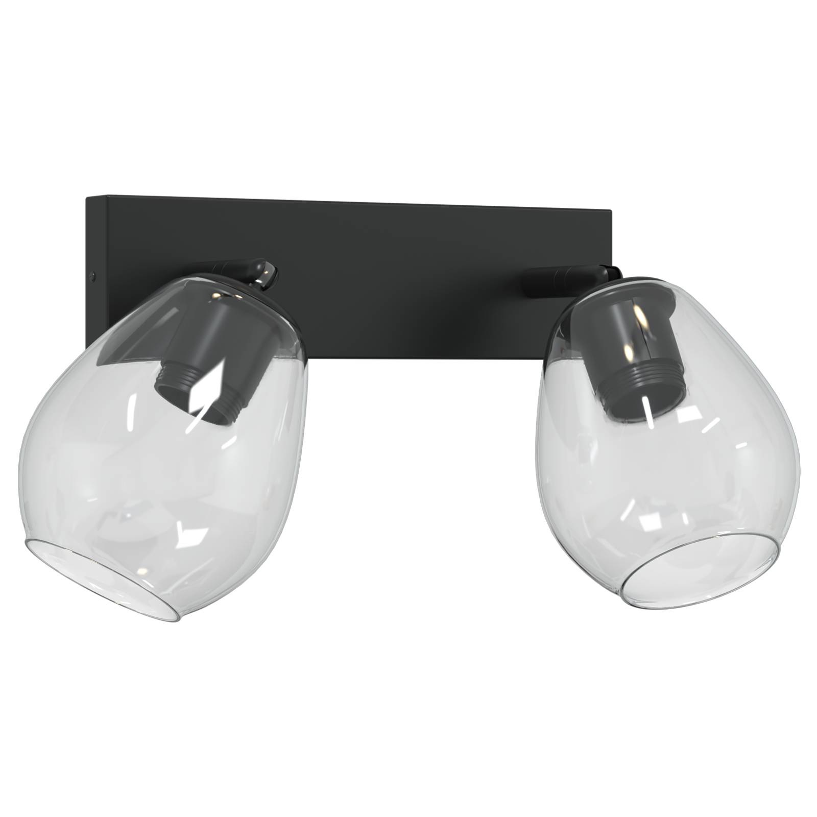 vidaXL Deckenlampen mit Verstellbarem Glasschirm Anthrazit E27