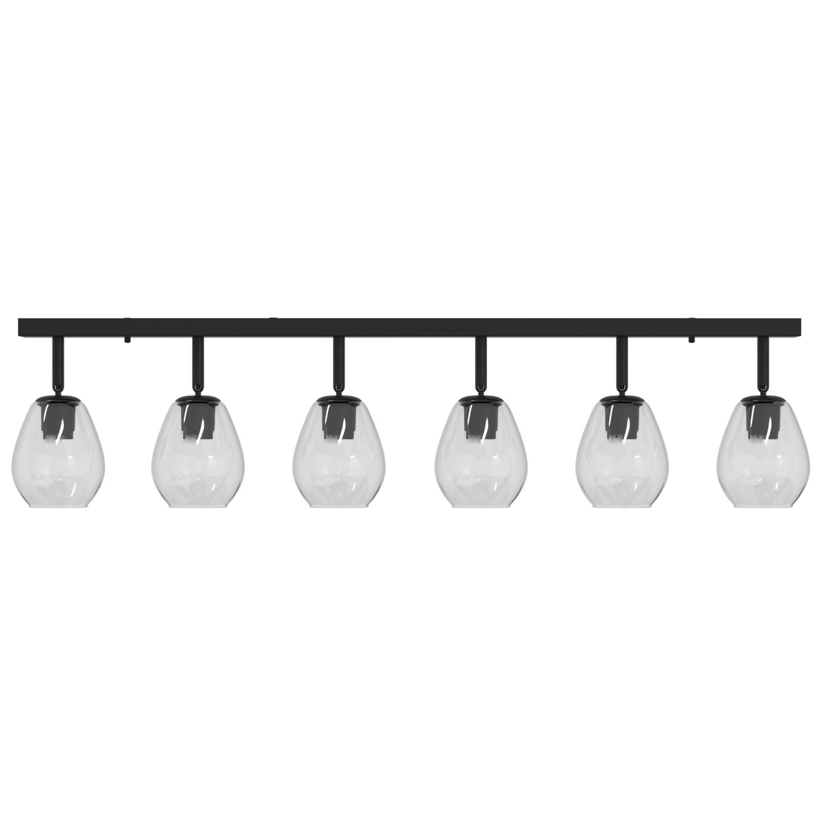 vidaXL Deckenleuchten mit Verstellbarem Glasschirm Anthrazit E27