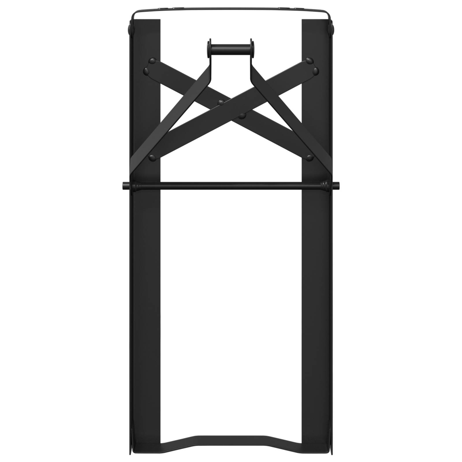 vidaXL Bierbank-Beine 2 Stk. Klappbar Schwarz Stahl