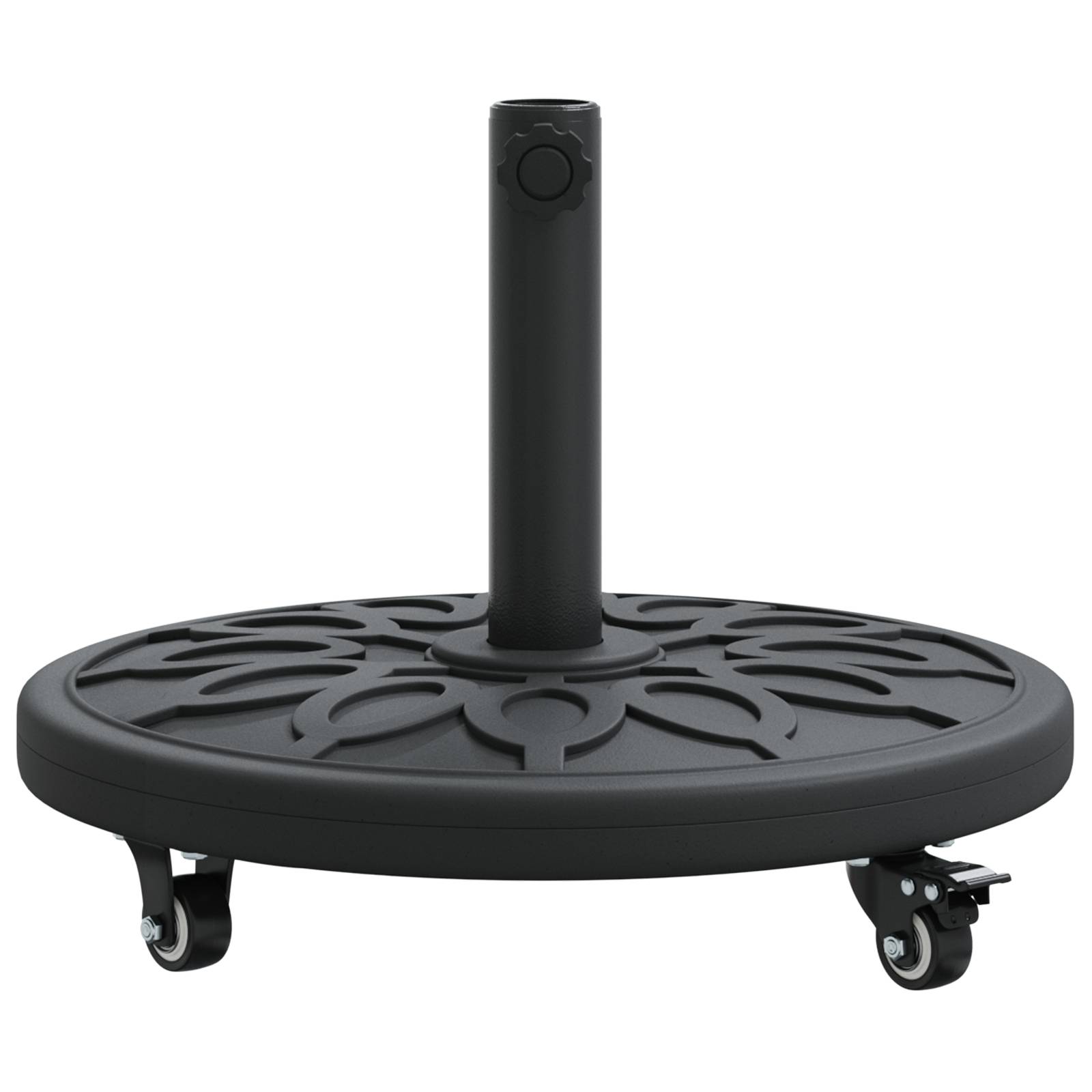 vidaXL Sonnenschirmständer mit Rollen für Ø38-48 mm Masten 13 kg Rund