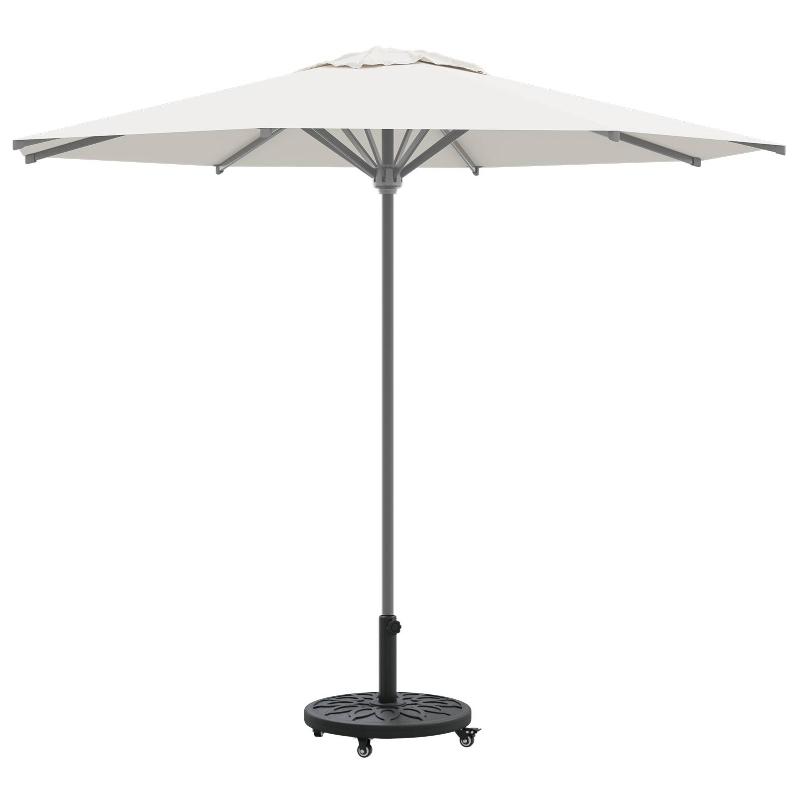 vidaXL Sonnenschirmständer mit Rollen für Ø38-48 mm Masten 13 kg Rund