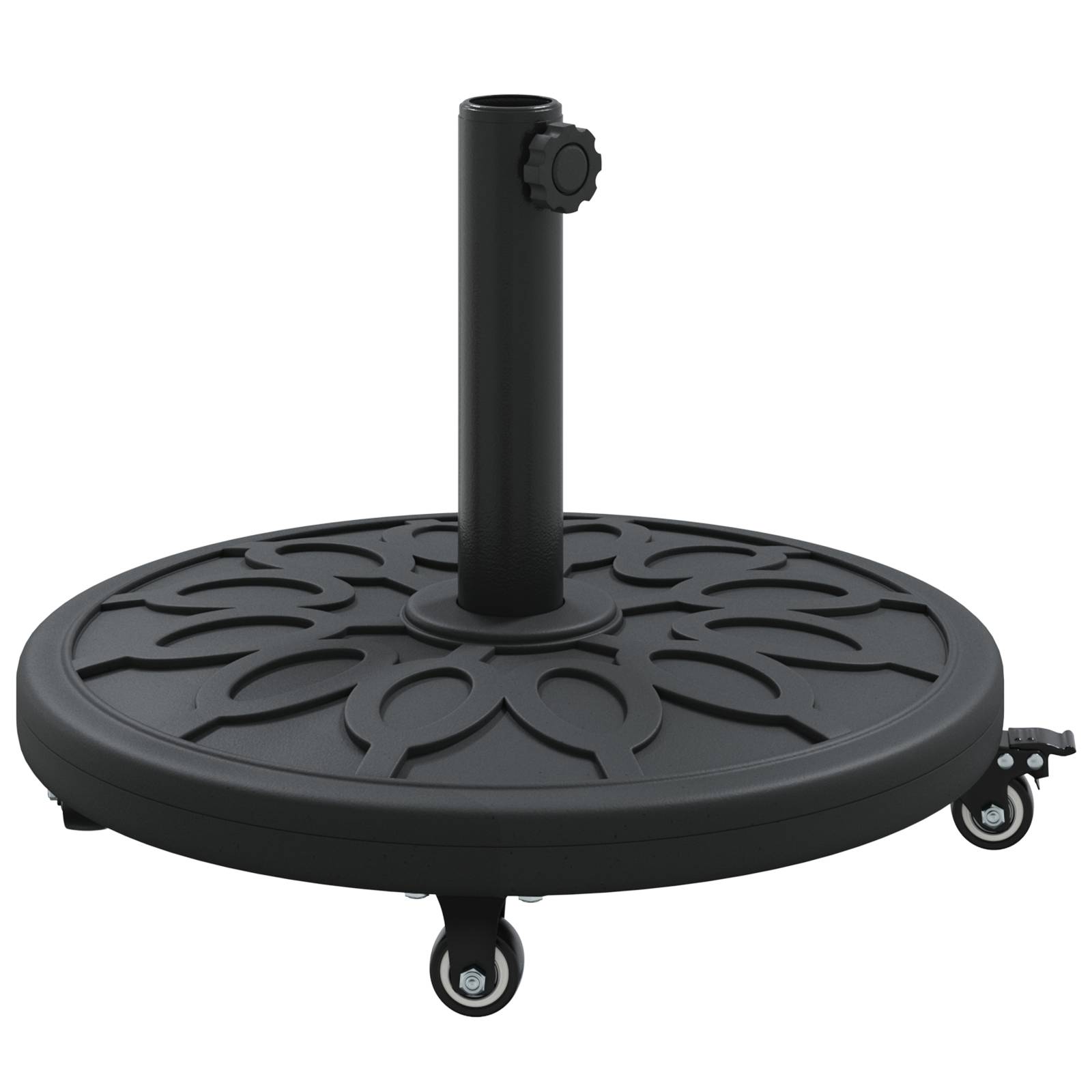 vidaXL Sonnenschirmständer mit Rollen für Ø38-48 mm Masten 13 kg Rund