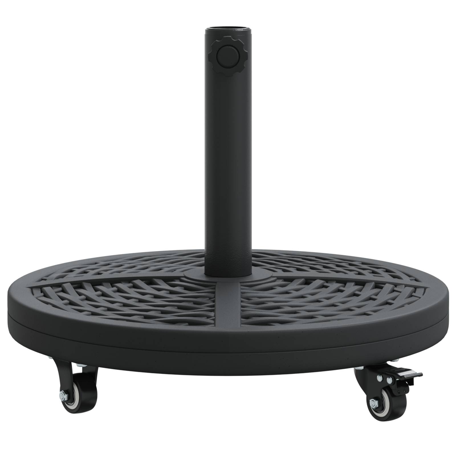 vidaXL Sonnenschirmständer mit Rollen für Ø38-48 mm Masten 13 kg Rund