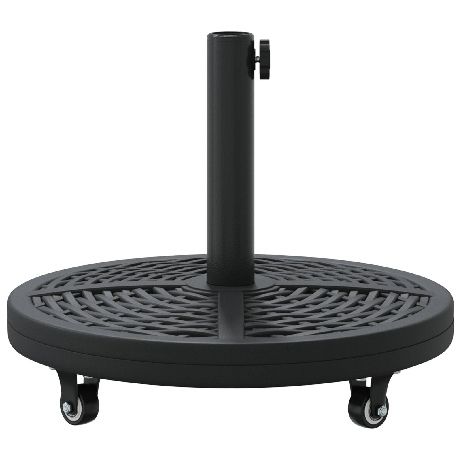 vidaXL Sonnenschirmständer mit Rollen für Ø38-48 mm Masten 13 kg Rund