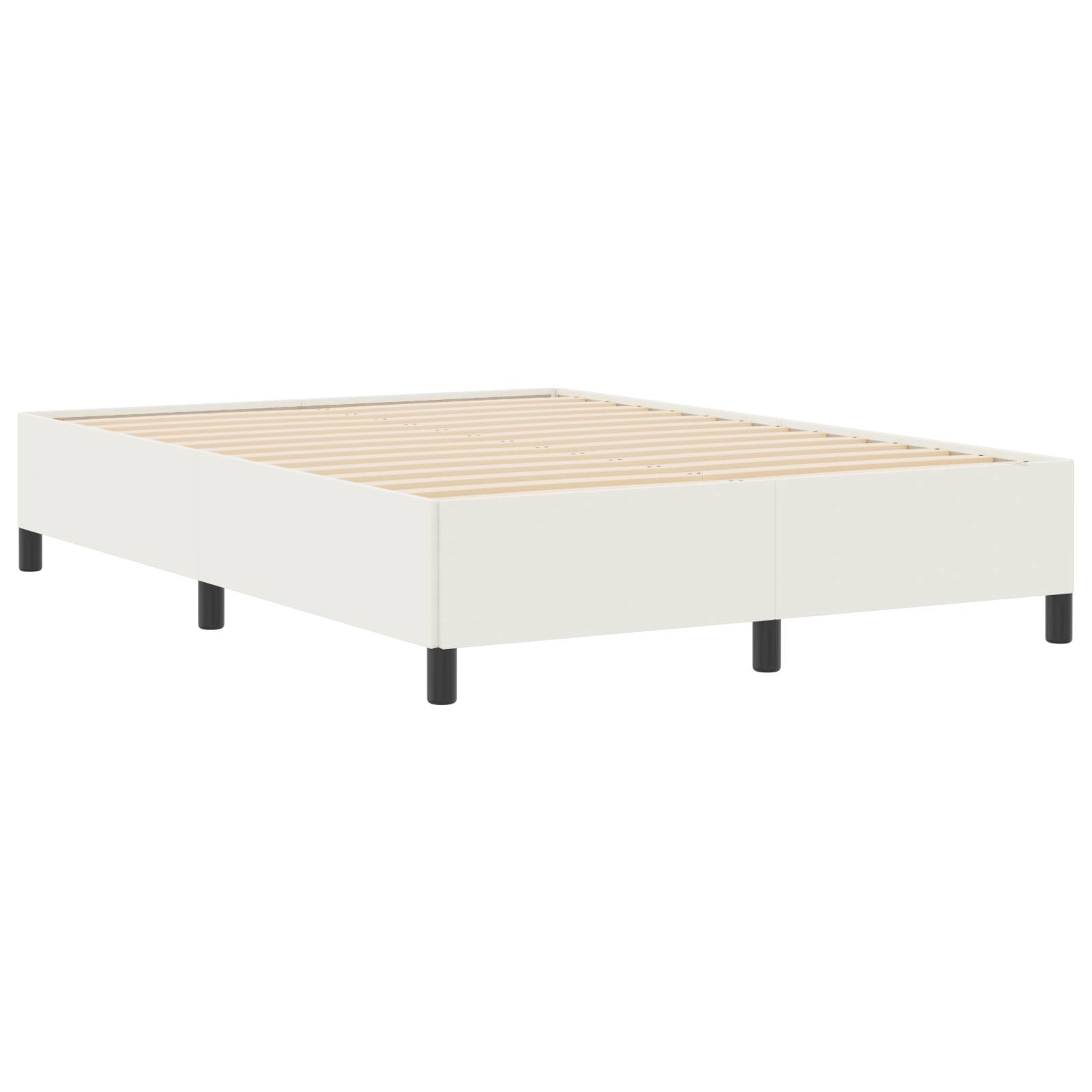 vidaXL Bettgestell Creme 140x190 cm Cordstoff