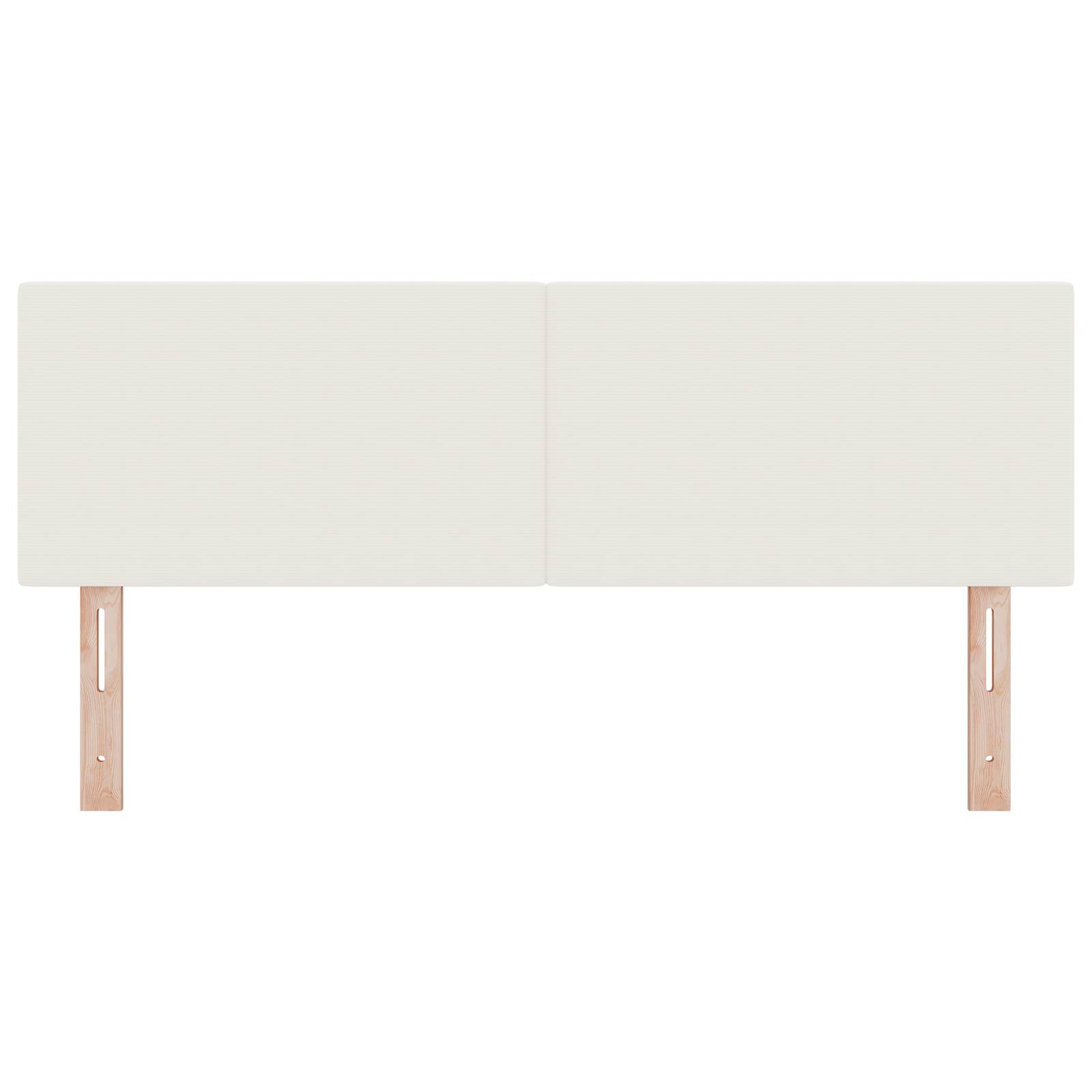 vidaXL Kopfteil Einfarbig Creme 140 cm Cordstoff