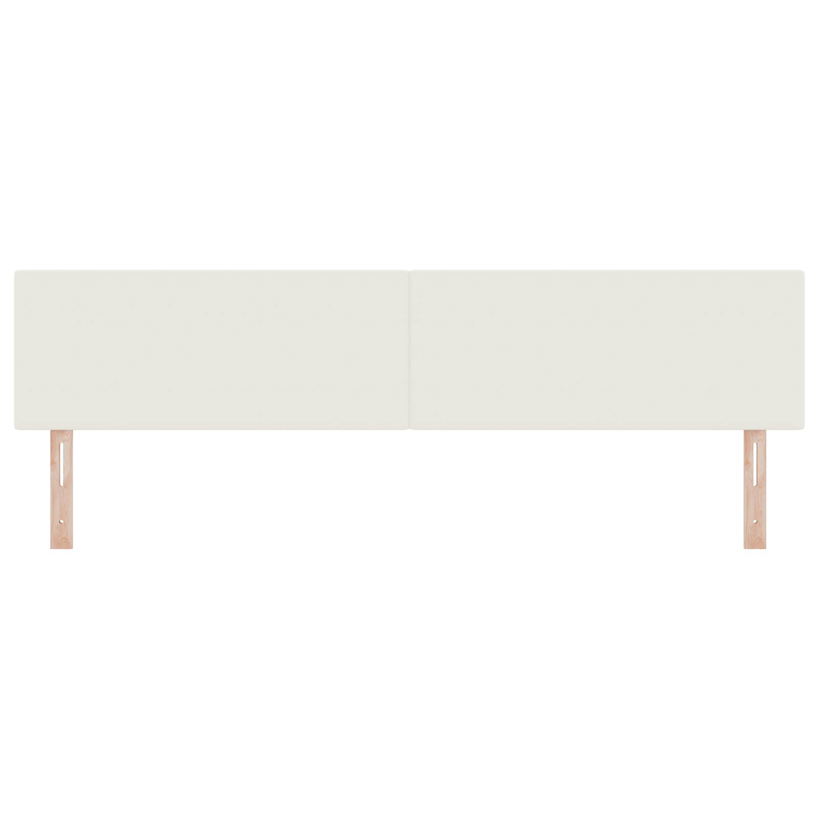 vidaXL Kopfteil Einfarbig Creme 200 cm Cordstoff