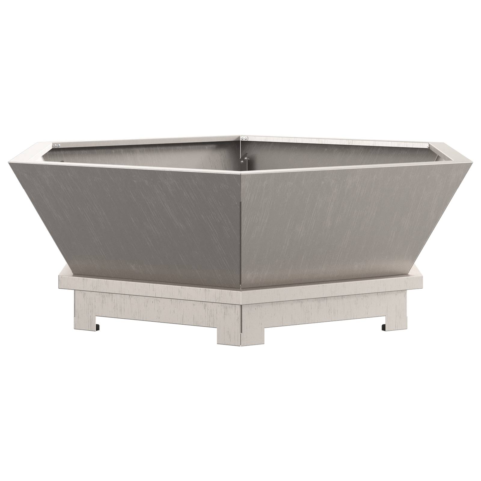 vidaXL Feuerstelle Sechseckig 75x75x28 cm Cortenstahl