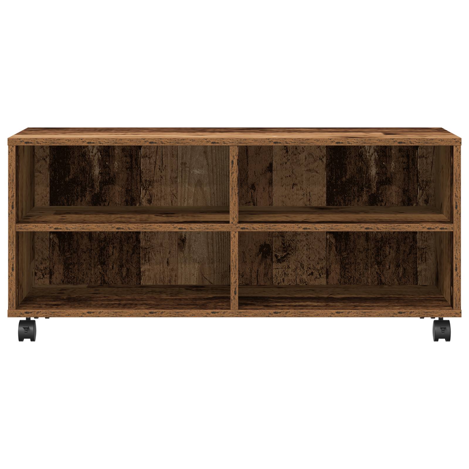 vidaXL TV-Schrank Altholz 90x35x35 cm Holzwerkstoff