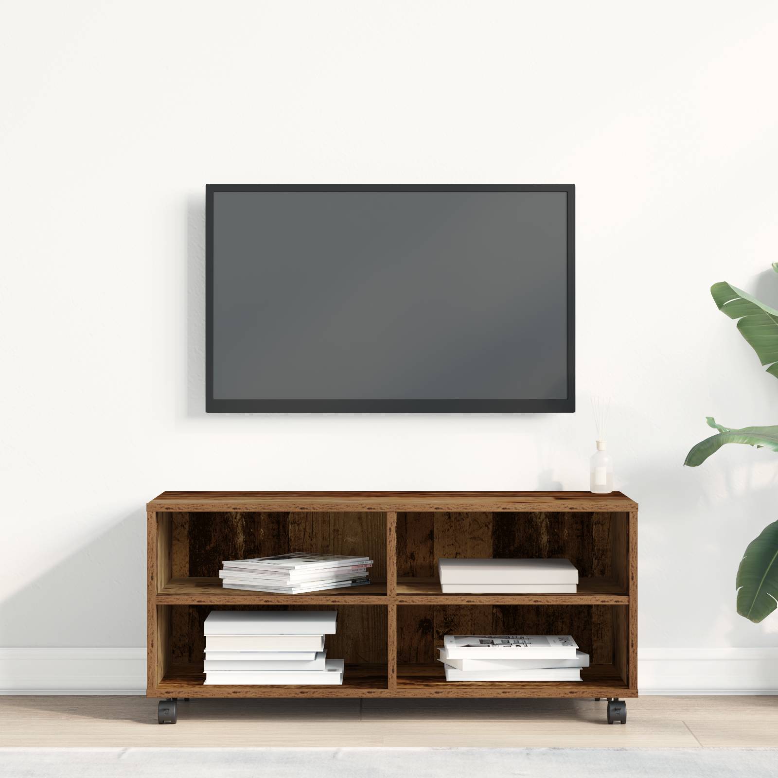 vidaXL TV-Schrank Altholz 90x35x35 cm Holzwerkstoff