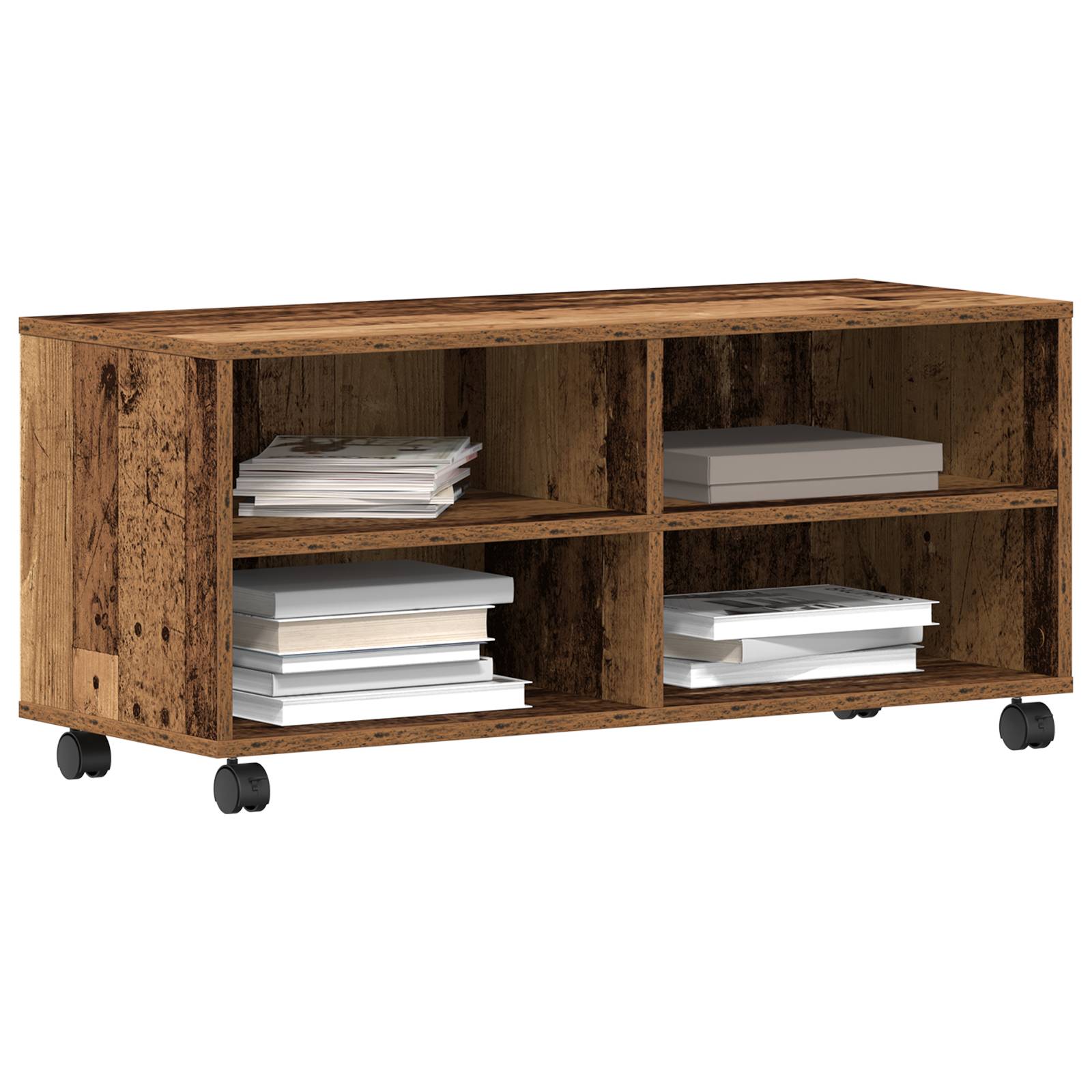 vidaXL TV-Schrank Altholz 90x35x35 cm Holzwerkstoff