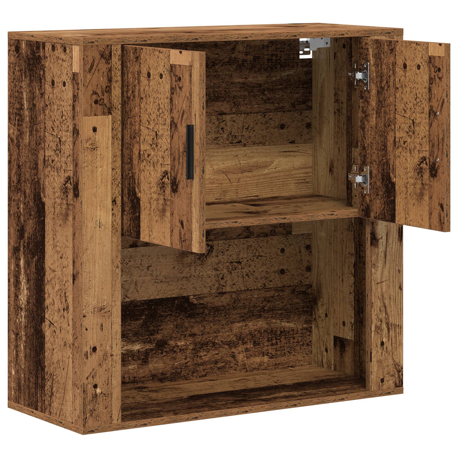 vidaXL Wandschrank Altholz 80x33x80 cm Holzwerkstoff