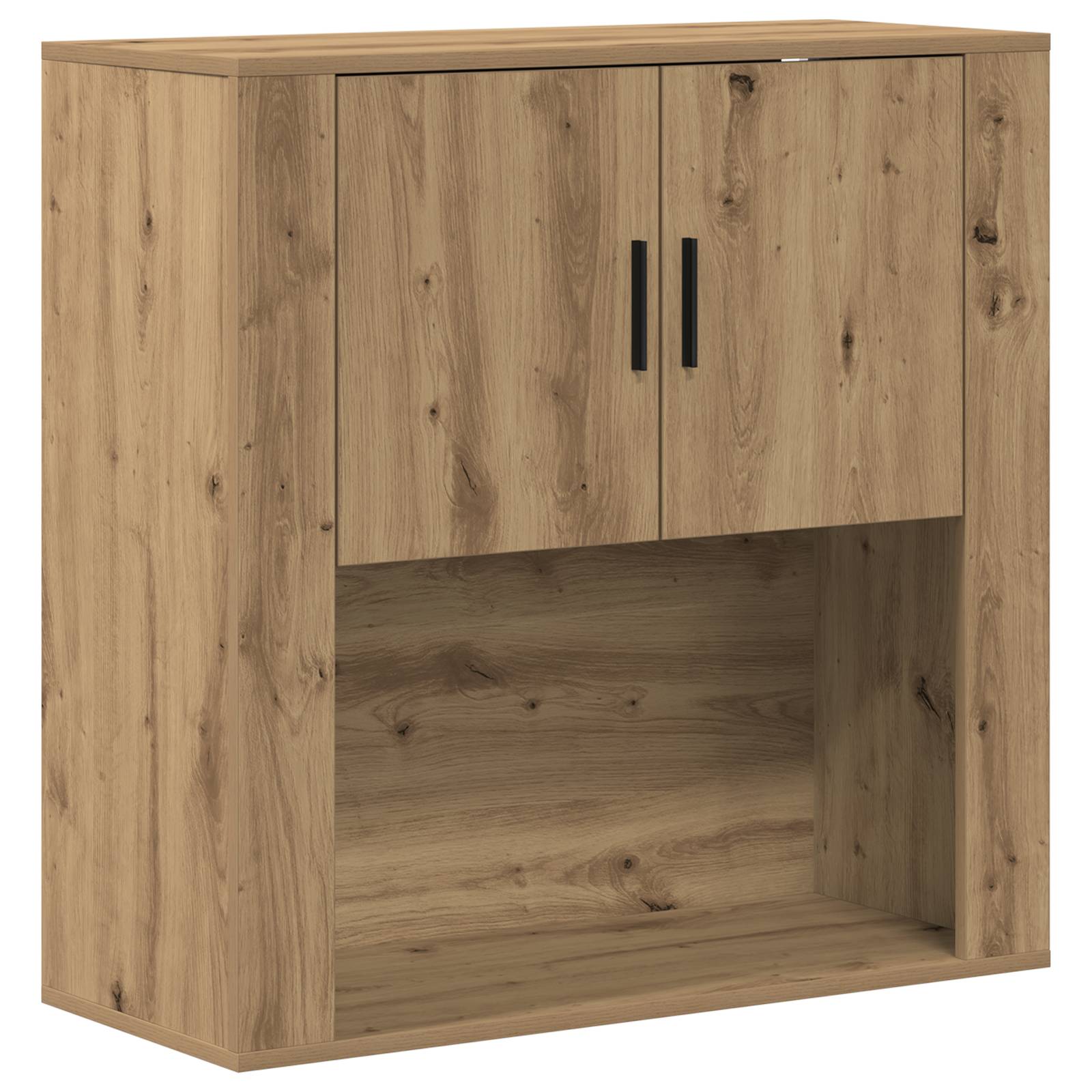 vidaXL Wandschrank Artisan Eiche 80x33x80 cm Holzwerkstoff