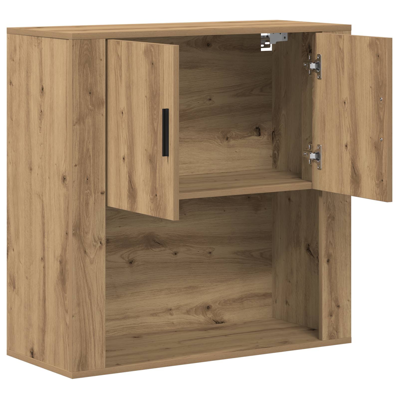 vidaXL Wandschrank Artisan Eiche 80x33x80 cm Holzwerkstoff