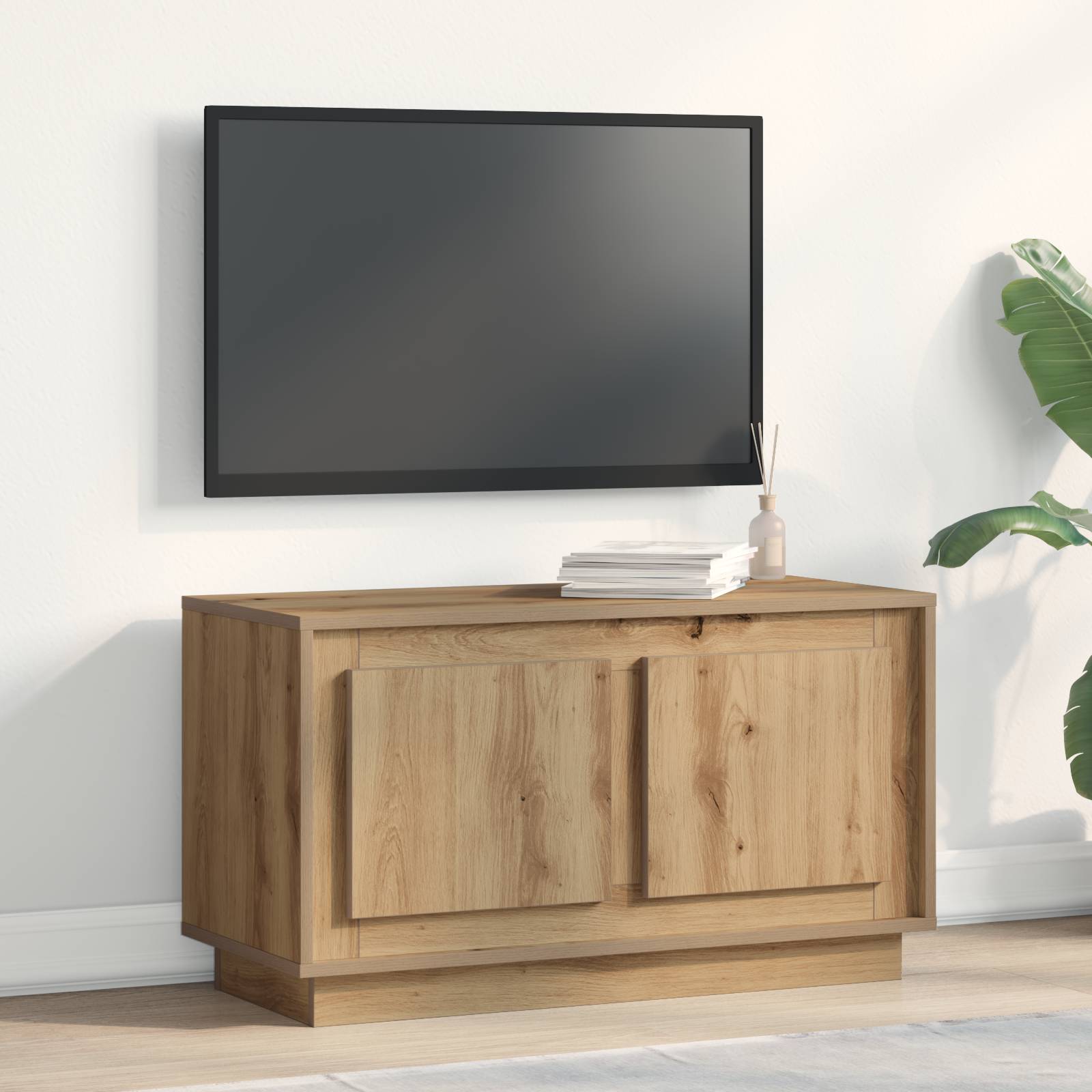 vidaXL TV-Schrank Artisan Eiche 80x35x45 cm Holzwerkstoff