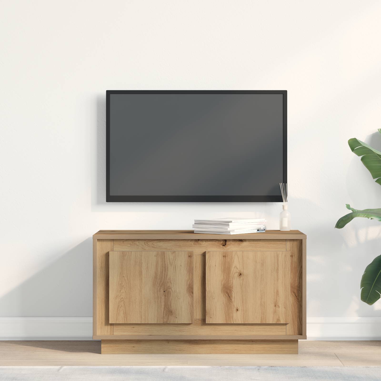 vidaXL TV-Schrank Artisan Eiche 80x35x45 cm Holzwerkstoff