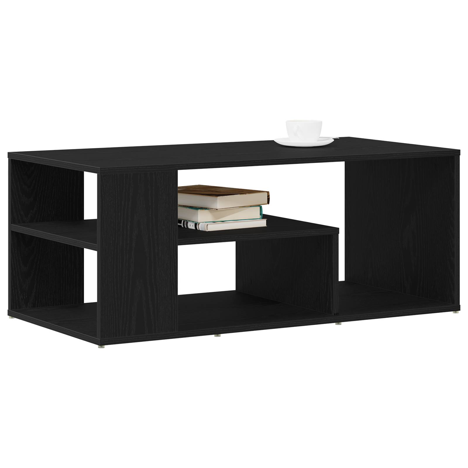 vidaXL Couchtisch Schwarz Eiche 100x50x40 cm Holzwerkstoff