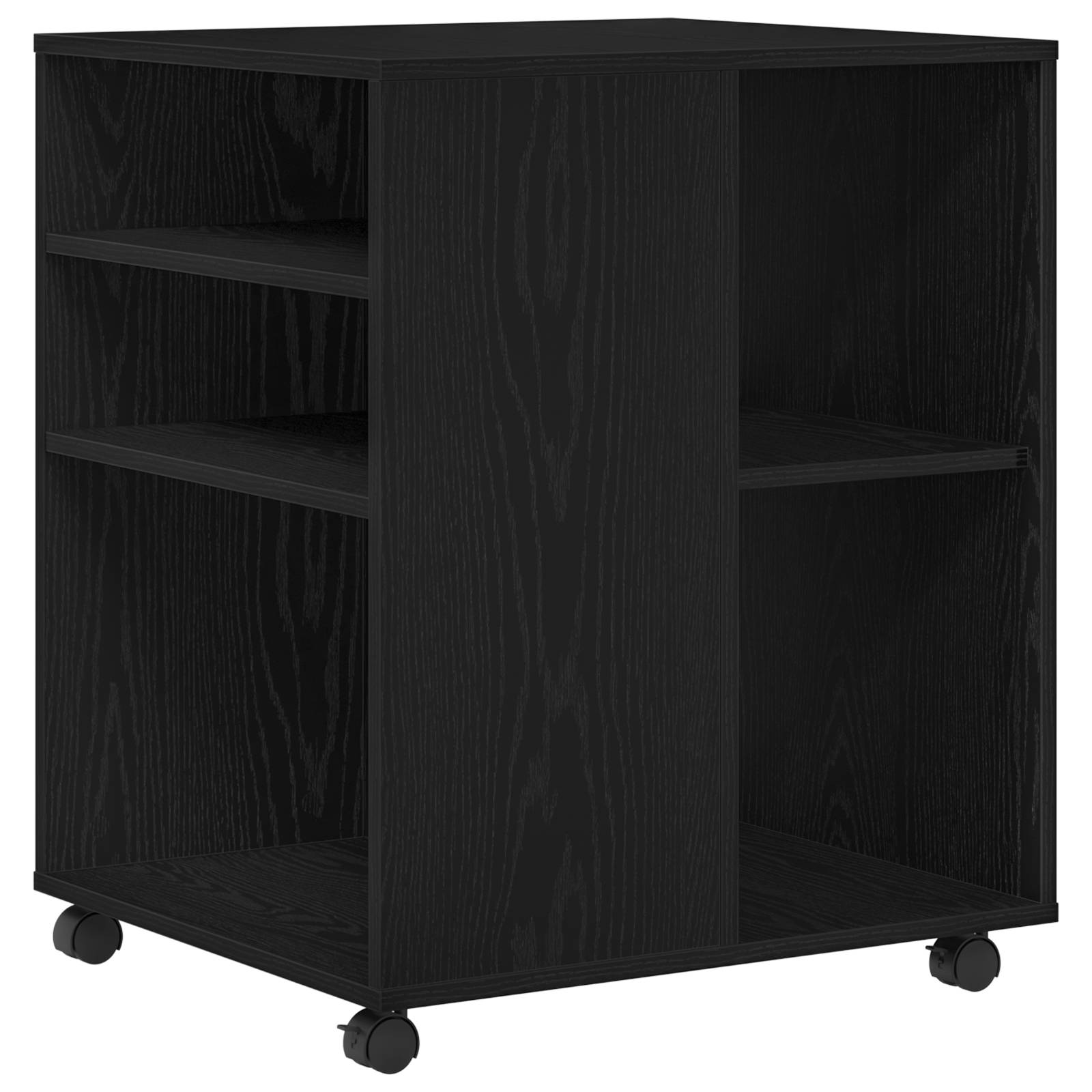 vidaXL Beistellschrank Schwarz Eiche 60x53x72,5 cm Holzwerkstoff