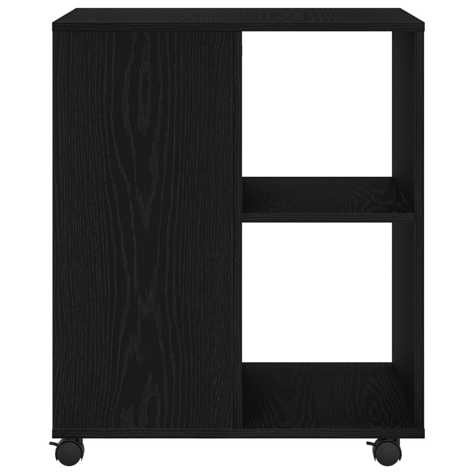 vidaXL Beistellschrank Schwarz Eiche 60x53x72,5 cm Holzwerkstoff
