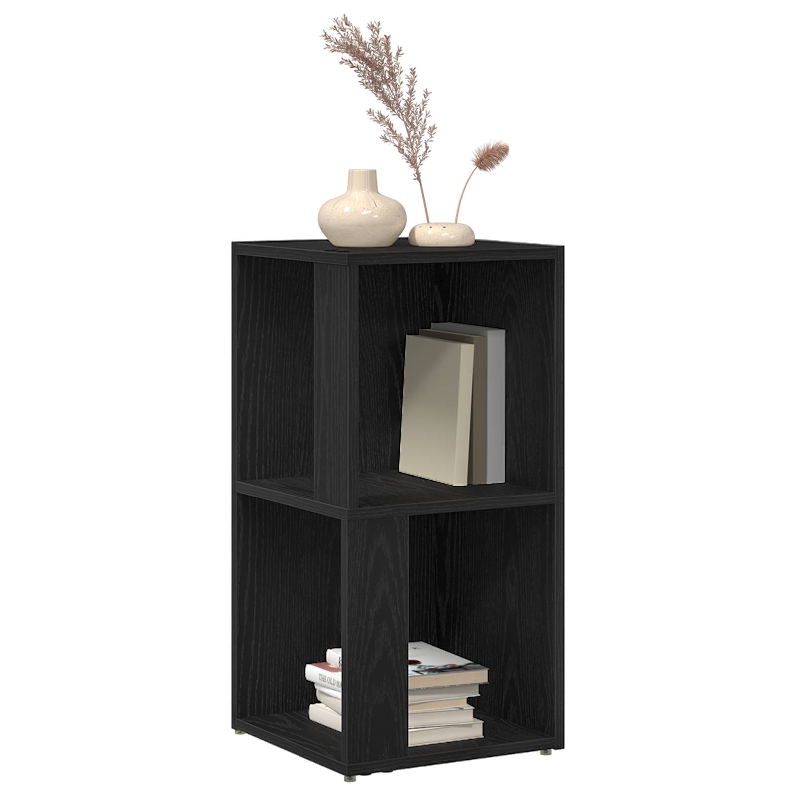 vidaXL Eckschrank Schwarz Eiche 33x33x67 cm Holzwerkstoff