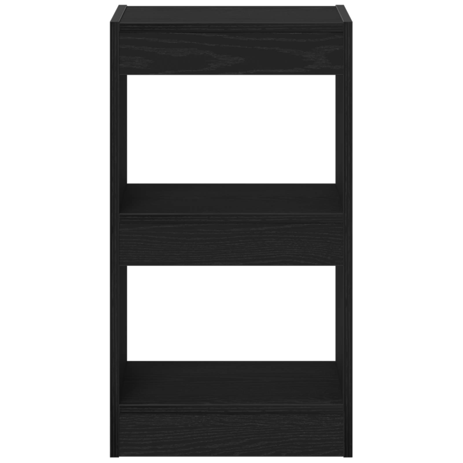 vidaXL Bücherregal/Raumteiler Schwarz Eiche 40x30x71,5 cm