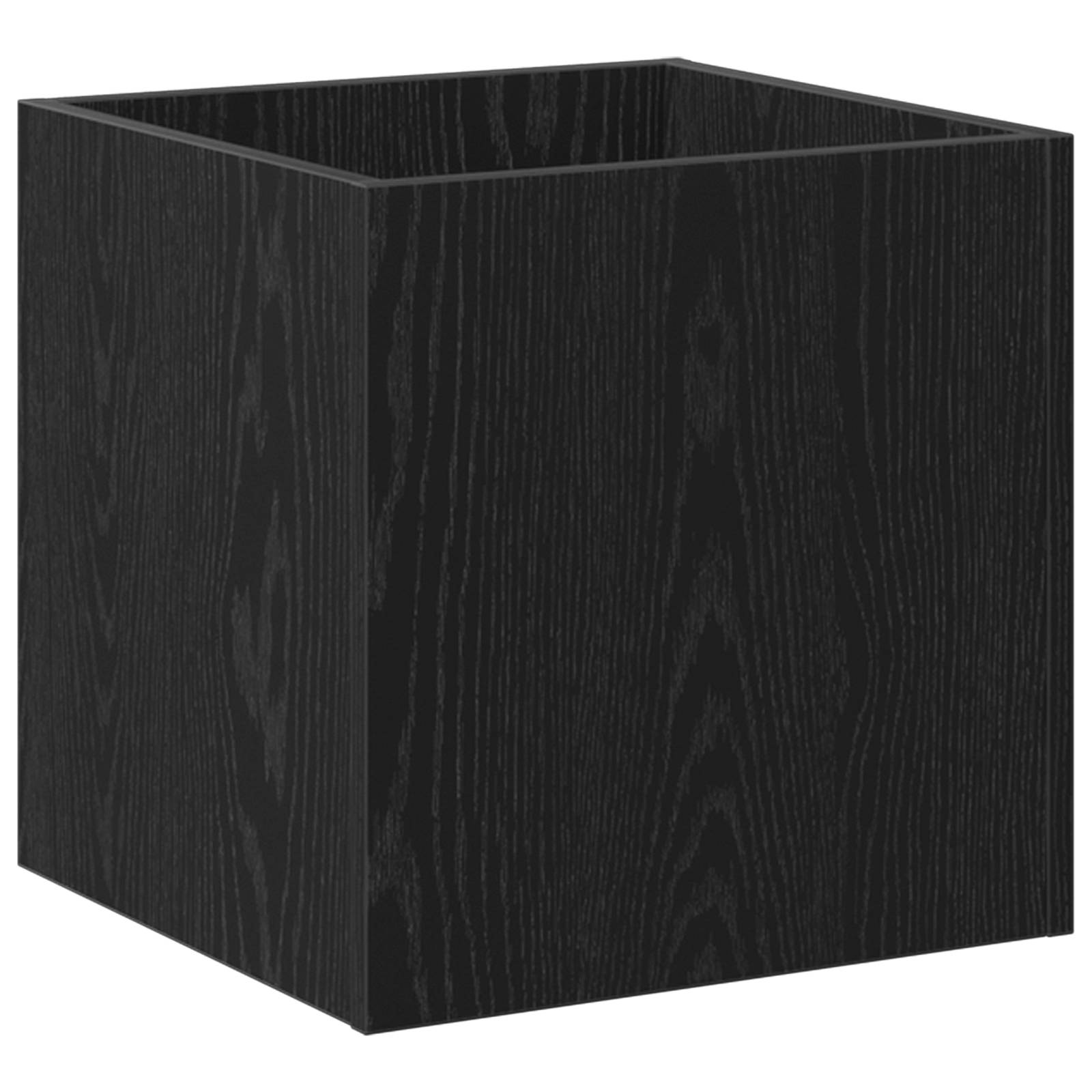 vidaXL Pflanzkasten Schwarz Eiche 40x40x40 cm Holzwerkstoff