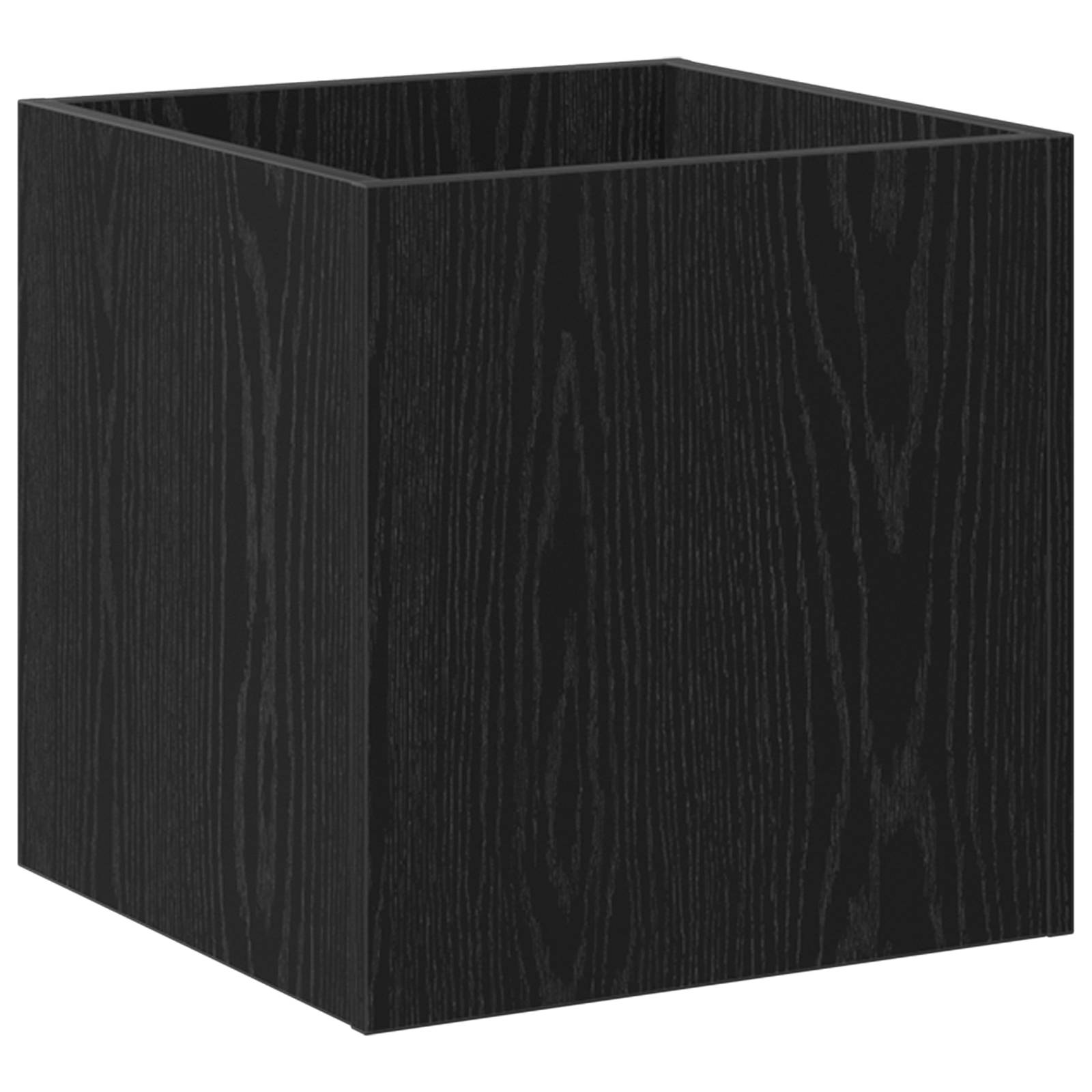 vidaXL Pflanzkasten Schwarz Eiche 40x40x40 cm Holzwerkstoff