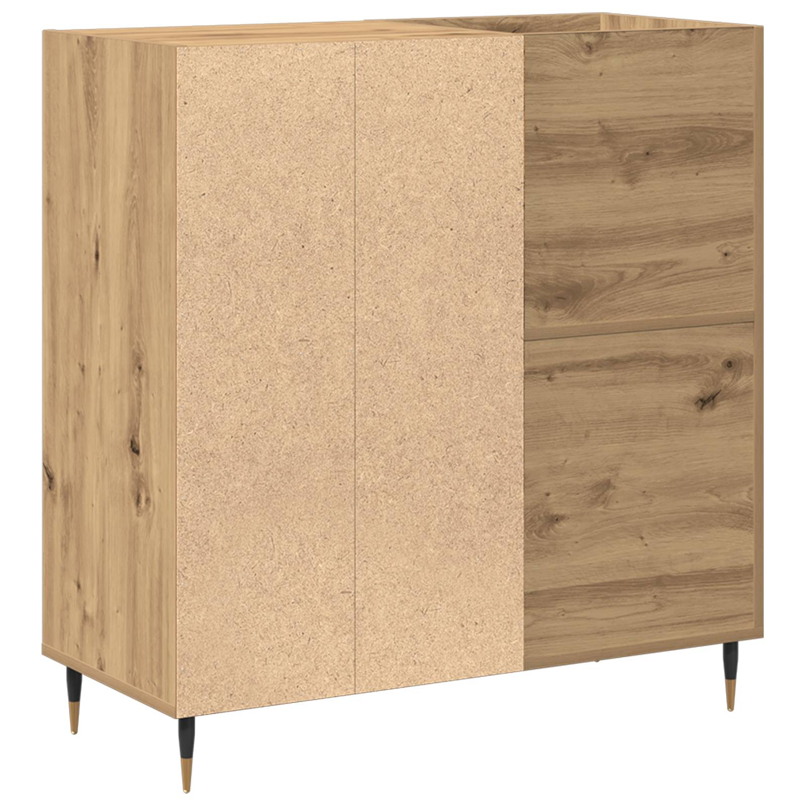vidaXL Schallplattenschrank Altholz 84,5x38x89 cm Holzwerkstoff