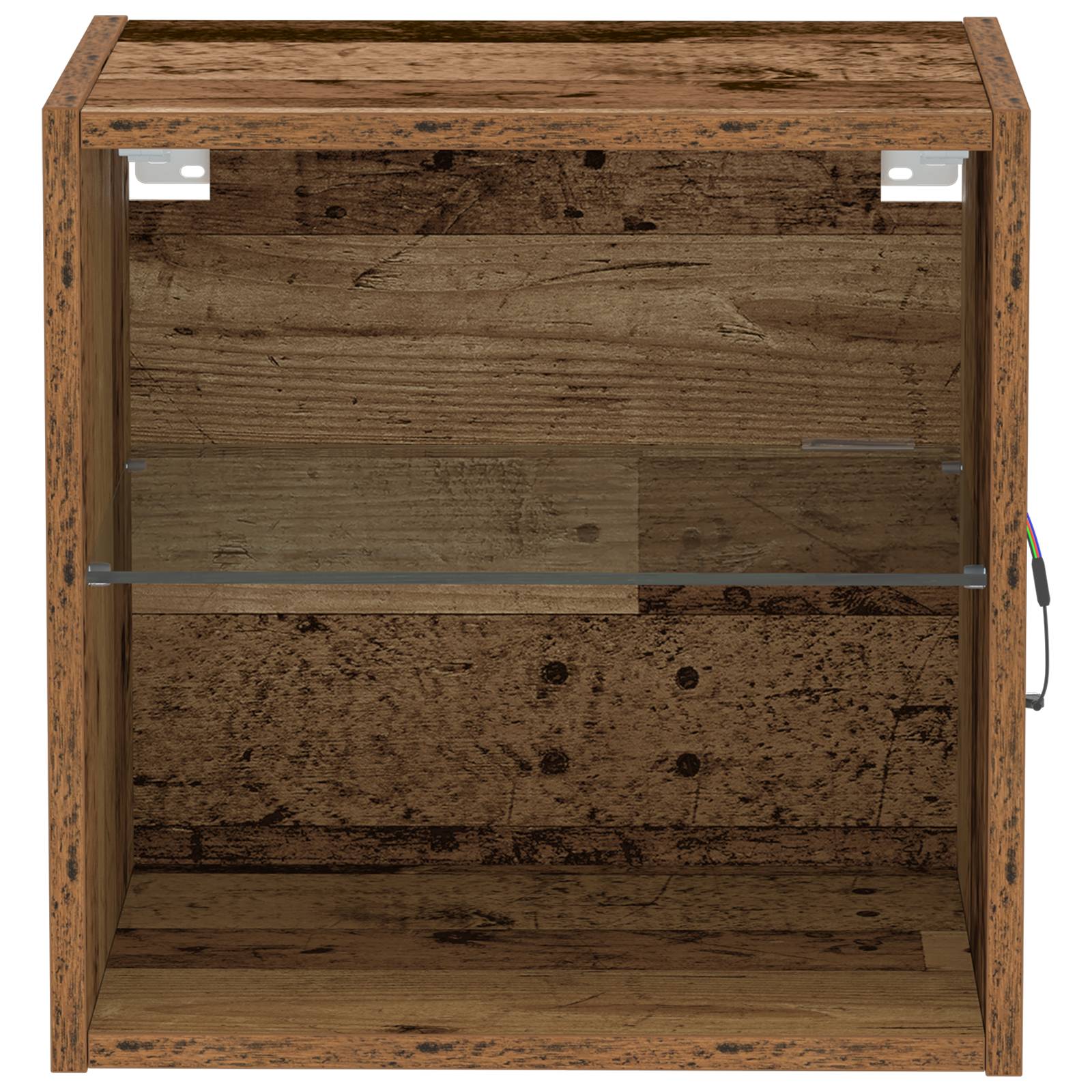 vidaXL Schweberegal Altholz 40x28,5x40 cm Holzwerkstoff