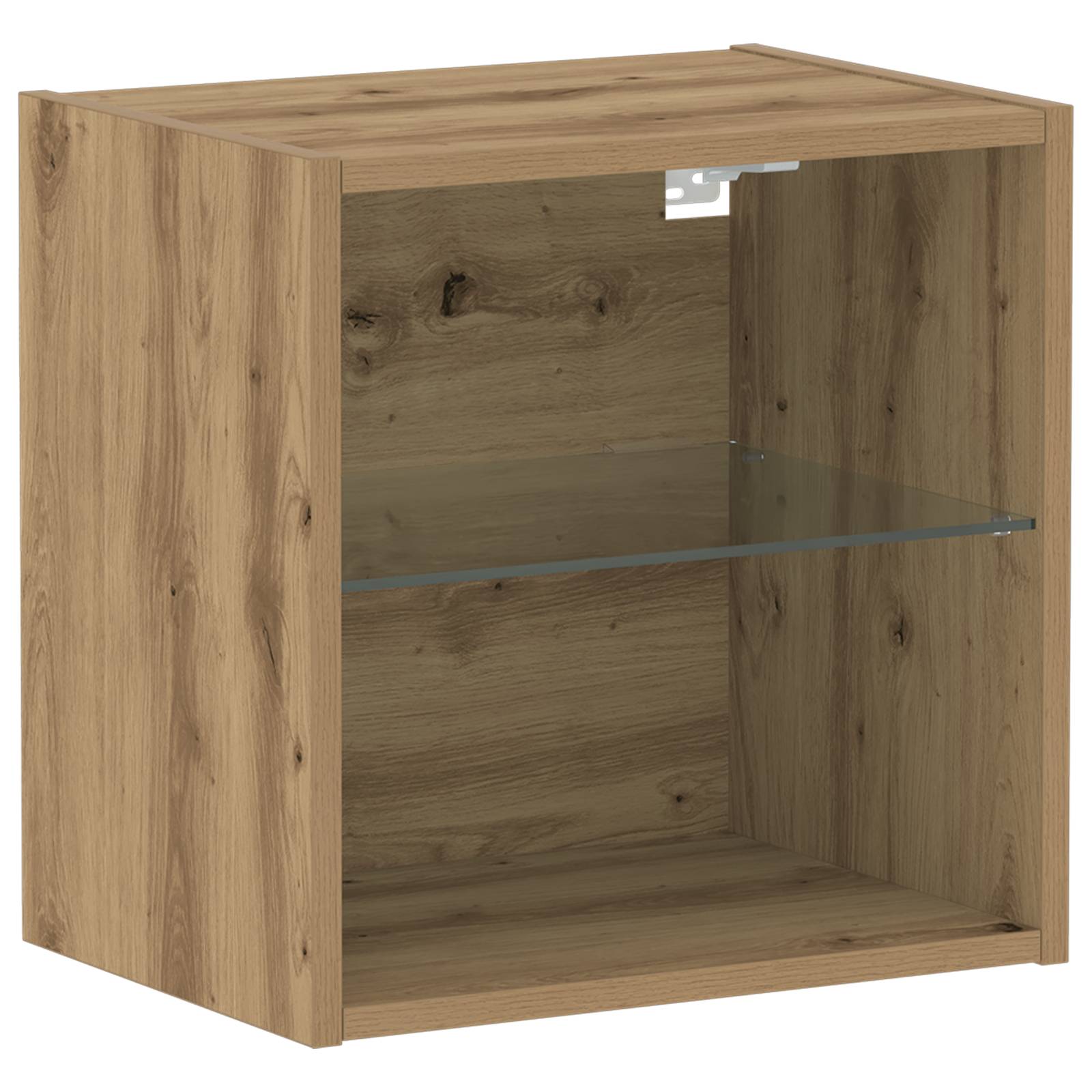 vidaXL Schweberegal Artisan Eiche 40x28,5x40 cm Holzwerkstoff