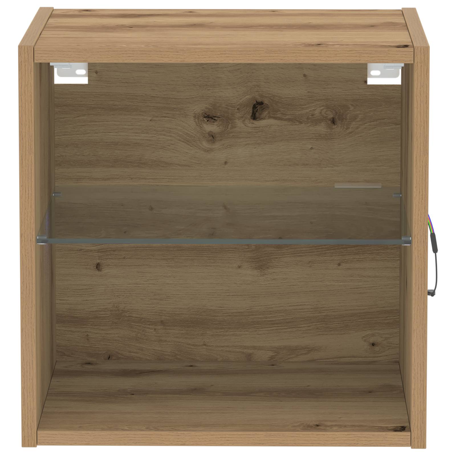 vidaXL Schweberegal Artisan Eiche 40x28,5x40 cm Holzwerkstoff