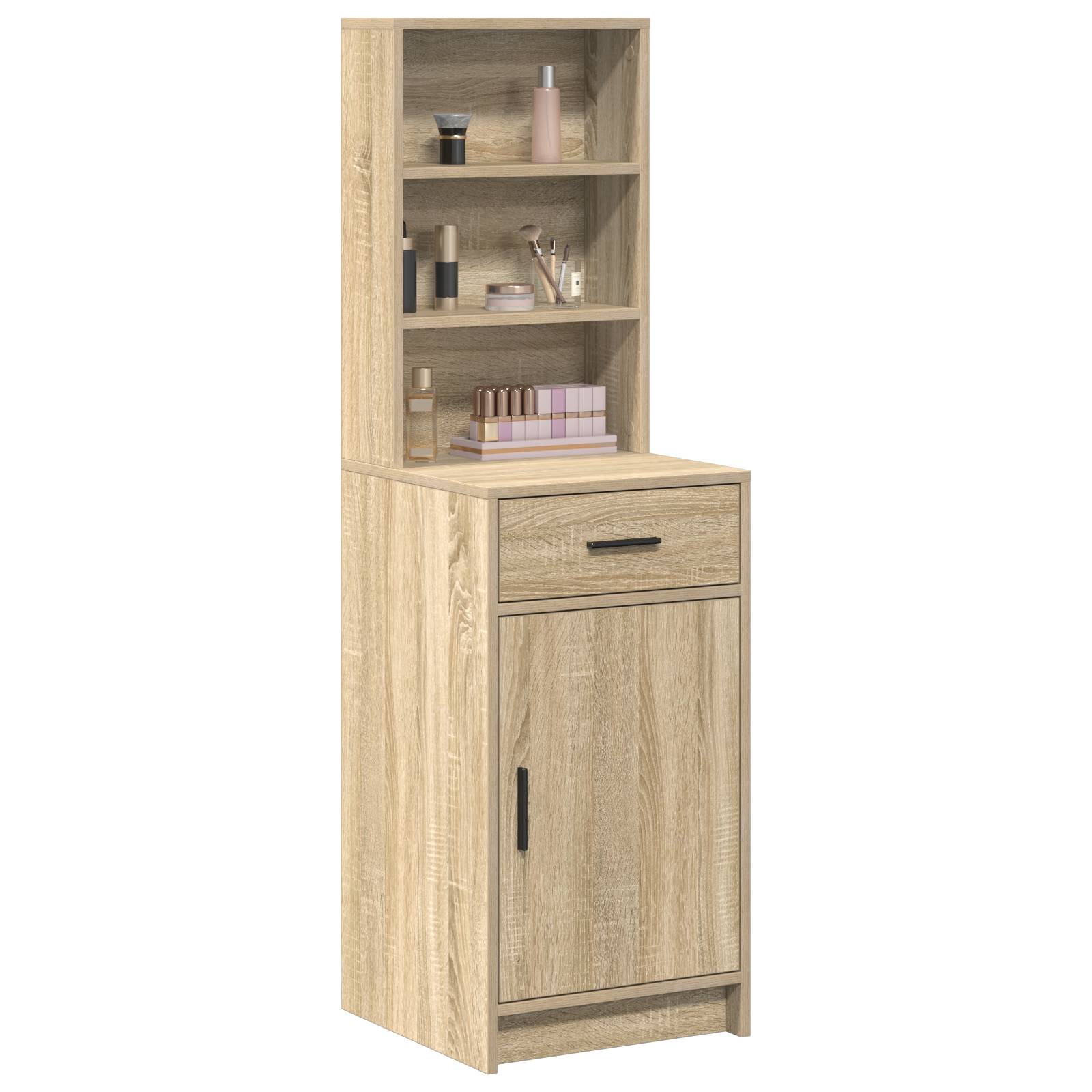 vidaXL Highboard Sonoma Eiche 40x41x135 cm Holzwerkstoff
