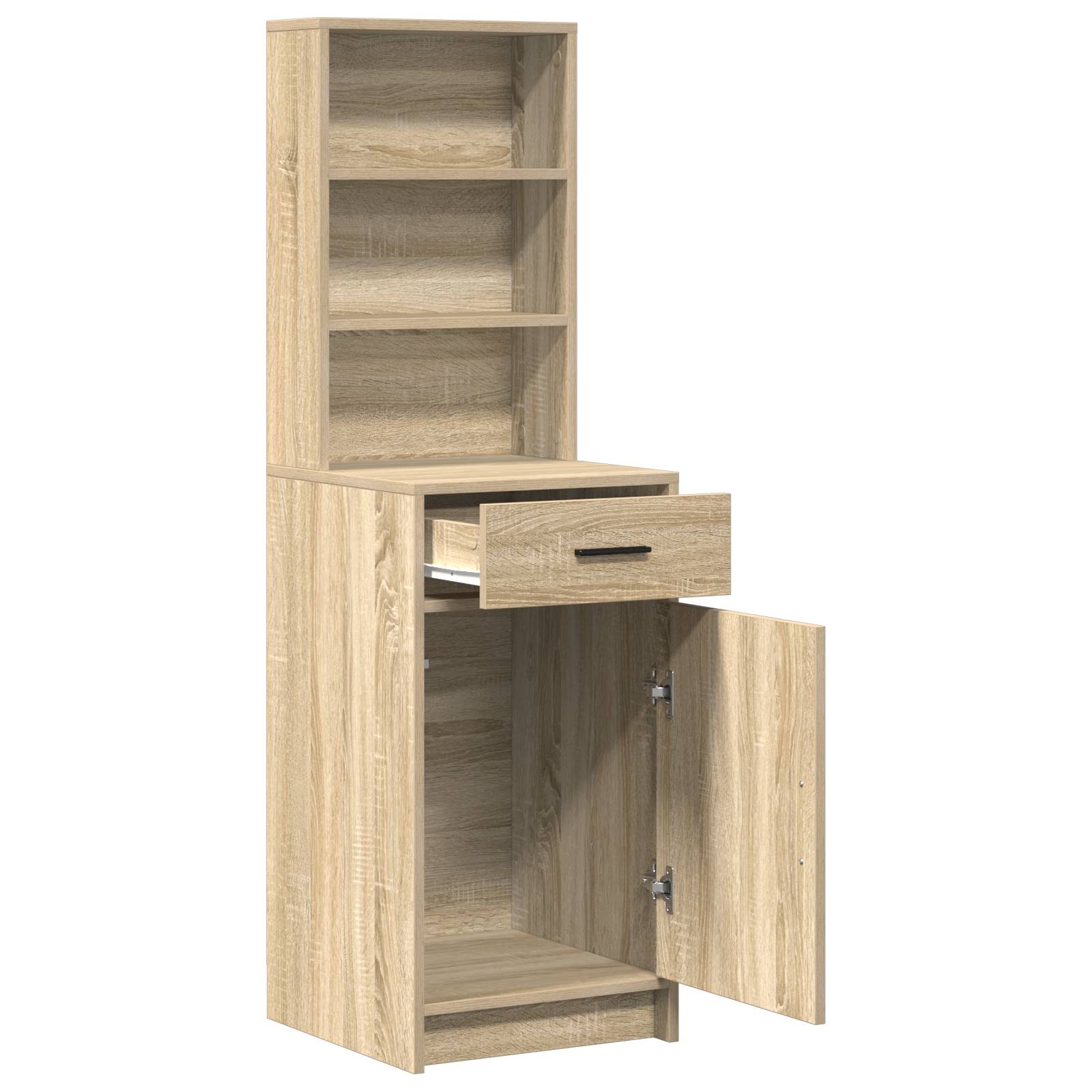 vidaXL Highboard Sonoma Eiche 40x41x135 cm Holzwerkstoff