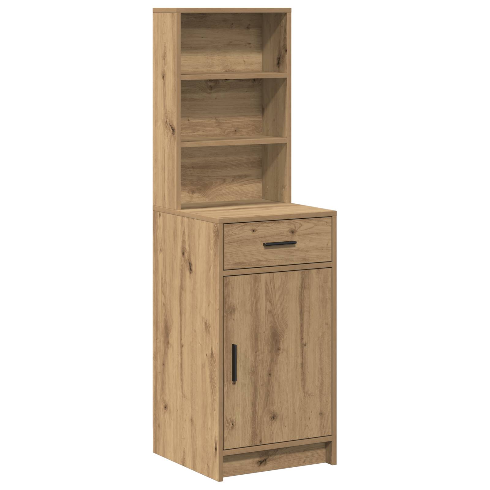 vidaXL Highboard Artisan Eiche 40x41x135 cm Holzwerkstoff