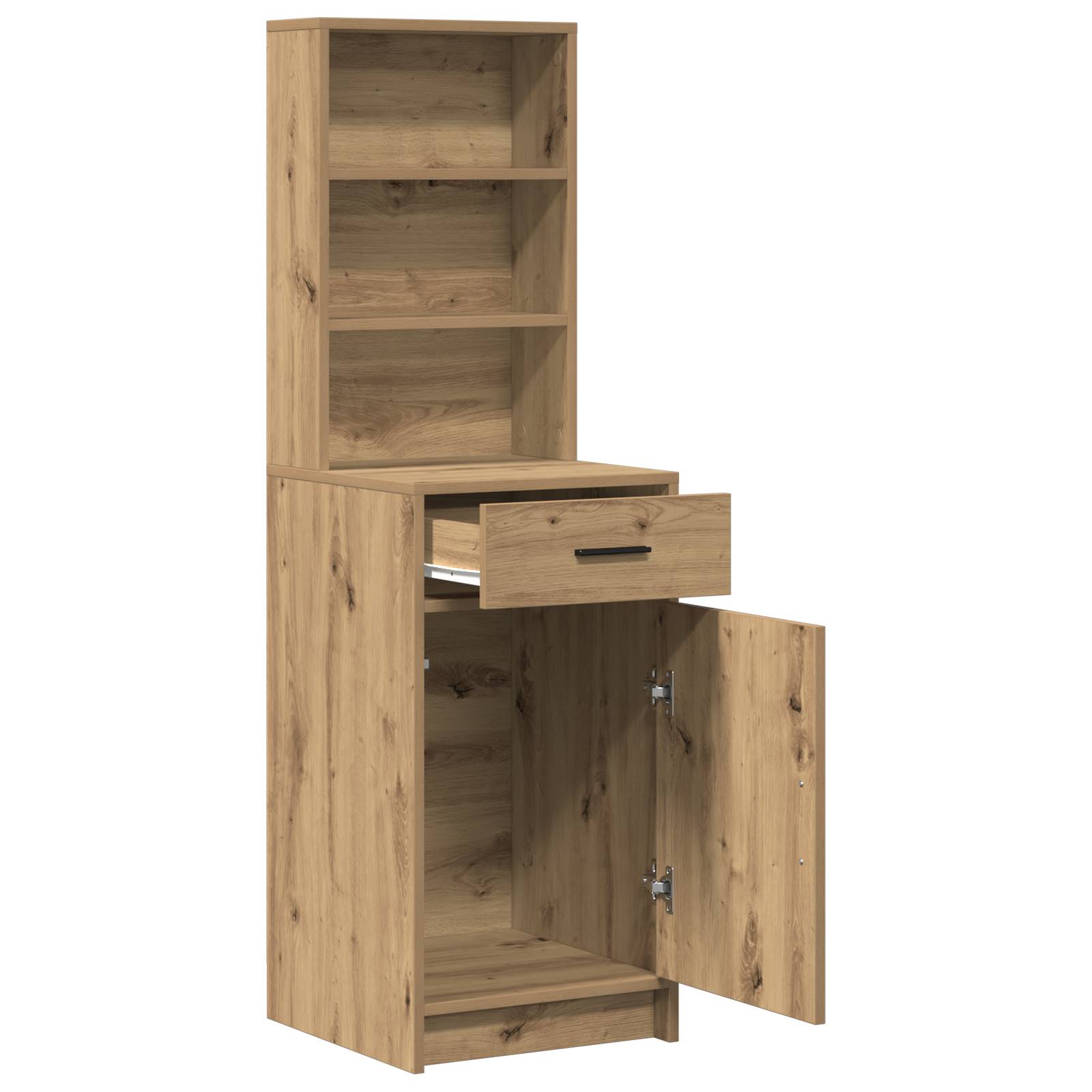 vidaXL Highboard Artisan Eiche 40x41x135 cm Holzwerkstoff