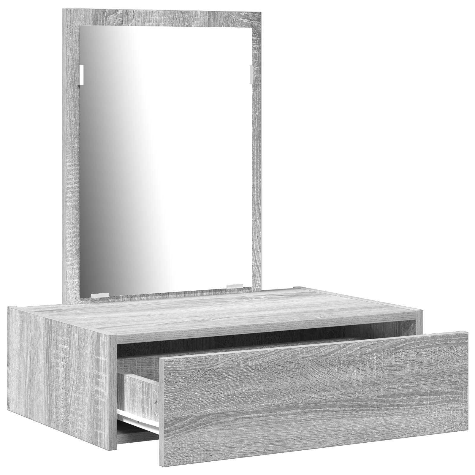 vidaXL Wand-Schminktisch Grau Sonoma 60x40x70 cm