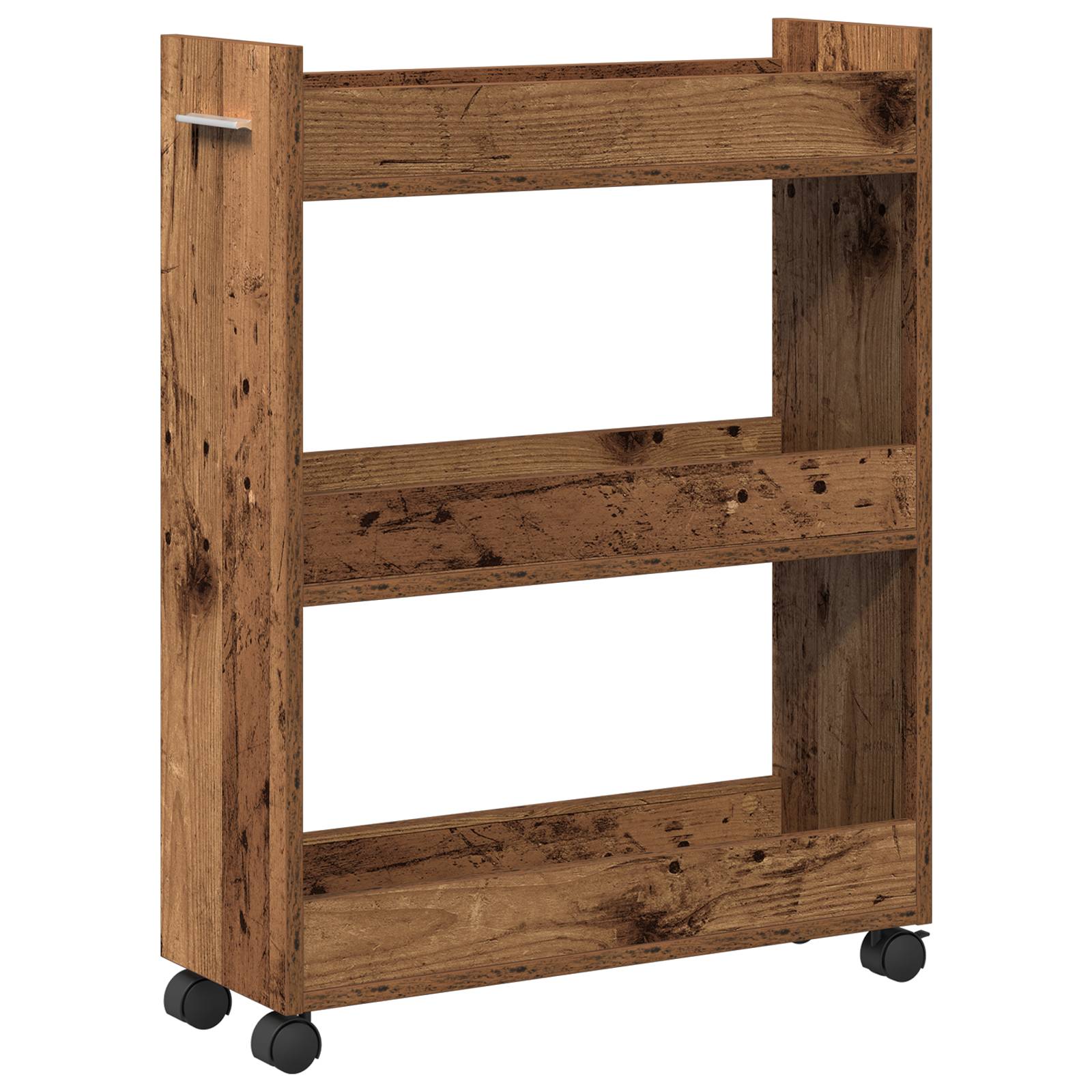 vidaXL Rollschrank Altholz 60x22x79 cm Holzwerkstoff