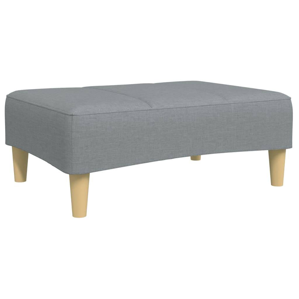 vidaXL Fußhocker Hellgrau 77x55x31 cm Stoff