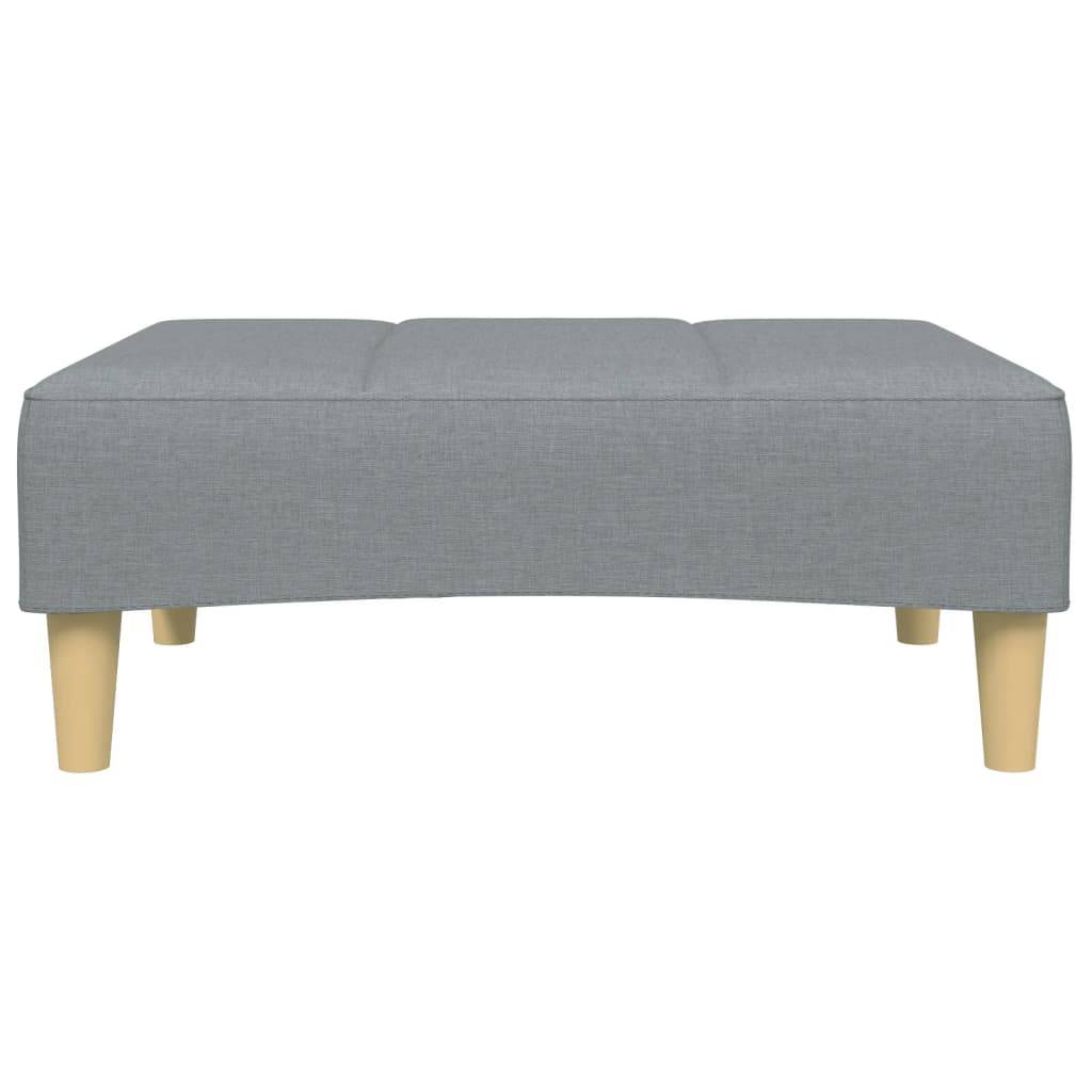 vidaXL Fußhocker Hellgrau 77x55x31 cm Stoff