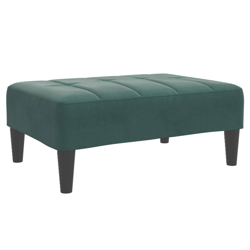 vidaXL Fußhocker Dunkelgrün 77x55x31 cm Samt