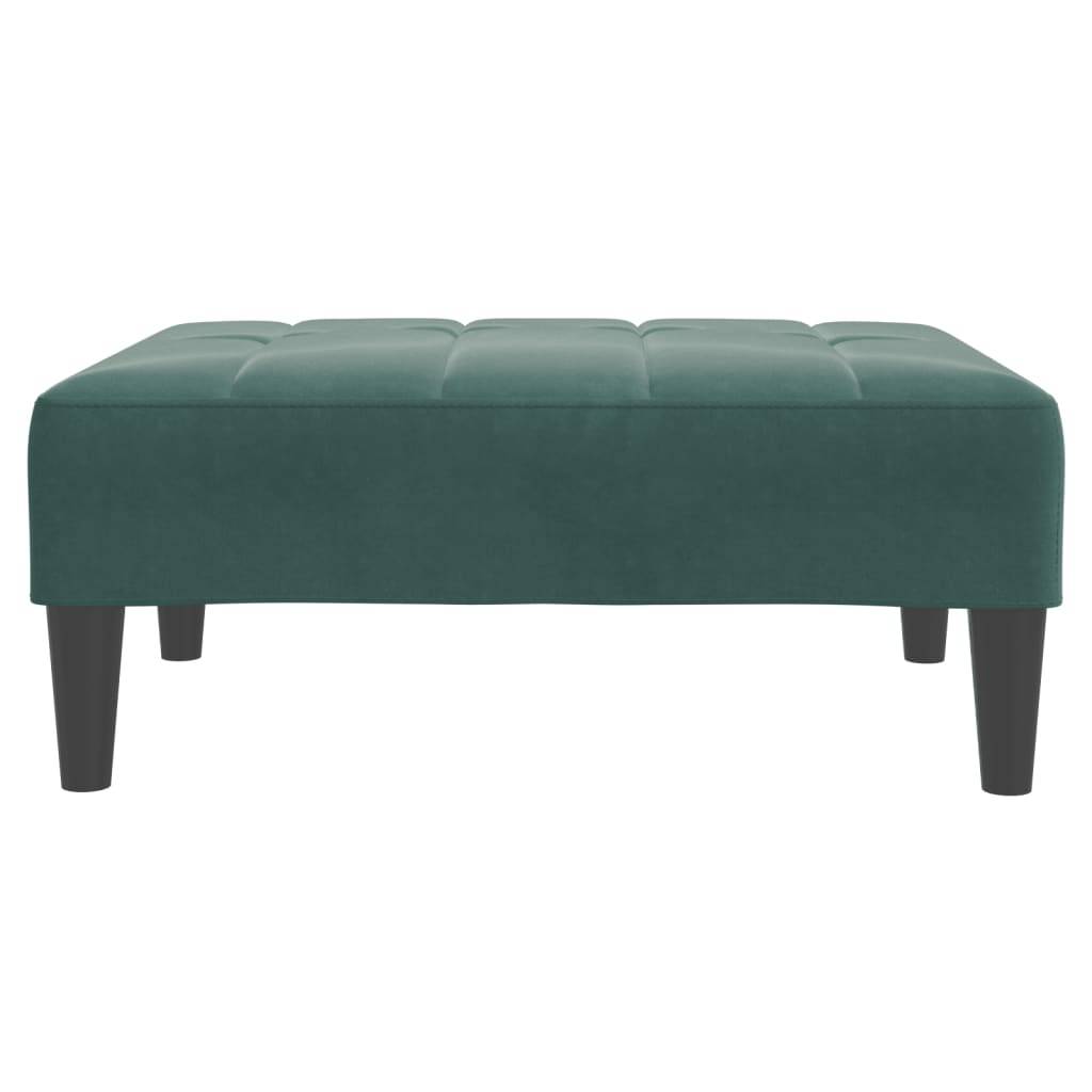 vidaXL Fußhocker Dunkelgrün 77x55x31 cm Samt