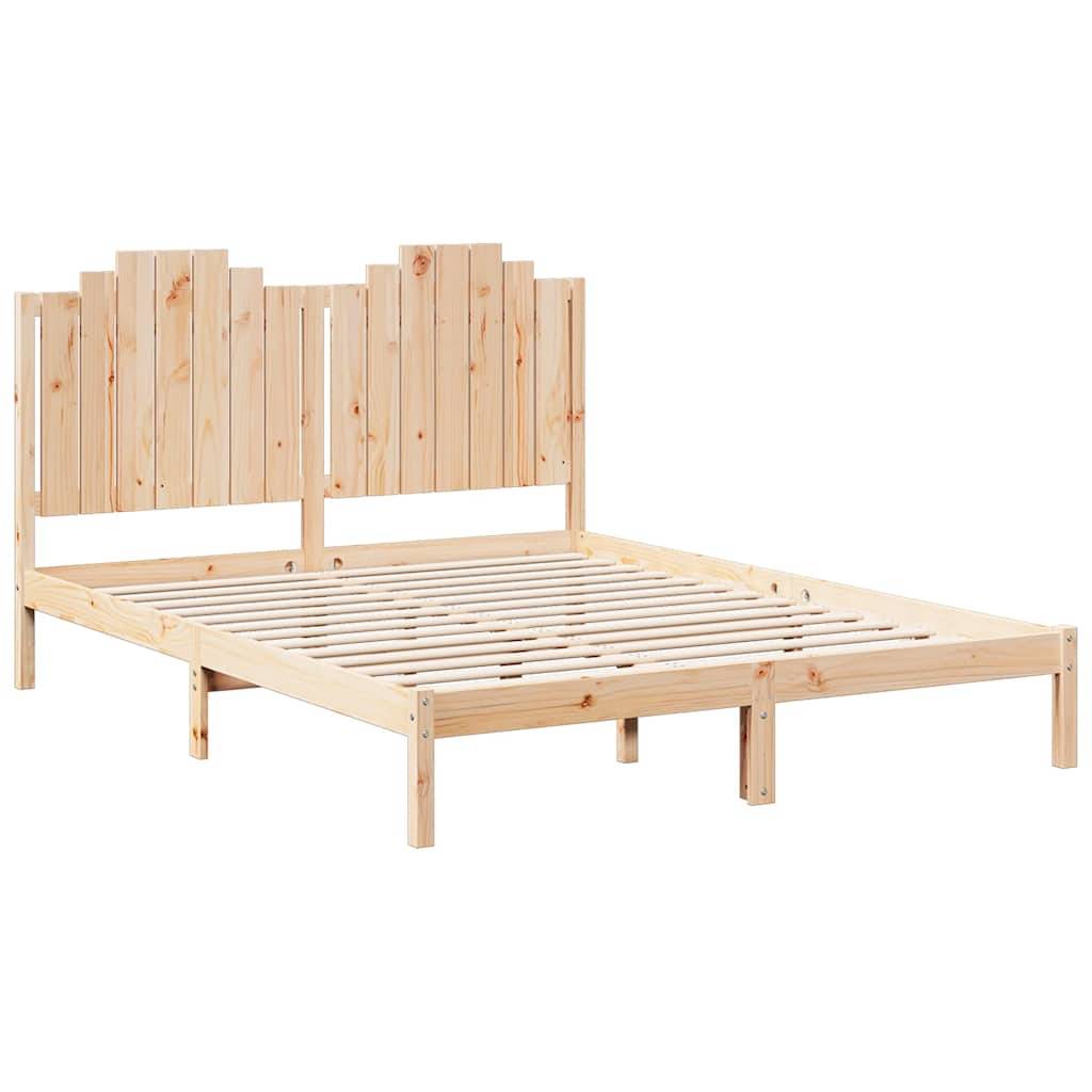 vidaXL Massivholzbett Extra Lang ohne Matratze 160x220 cm