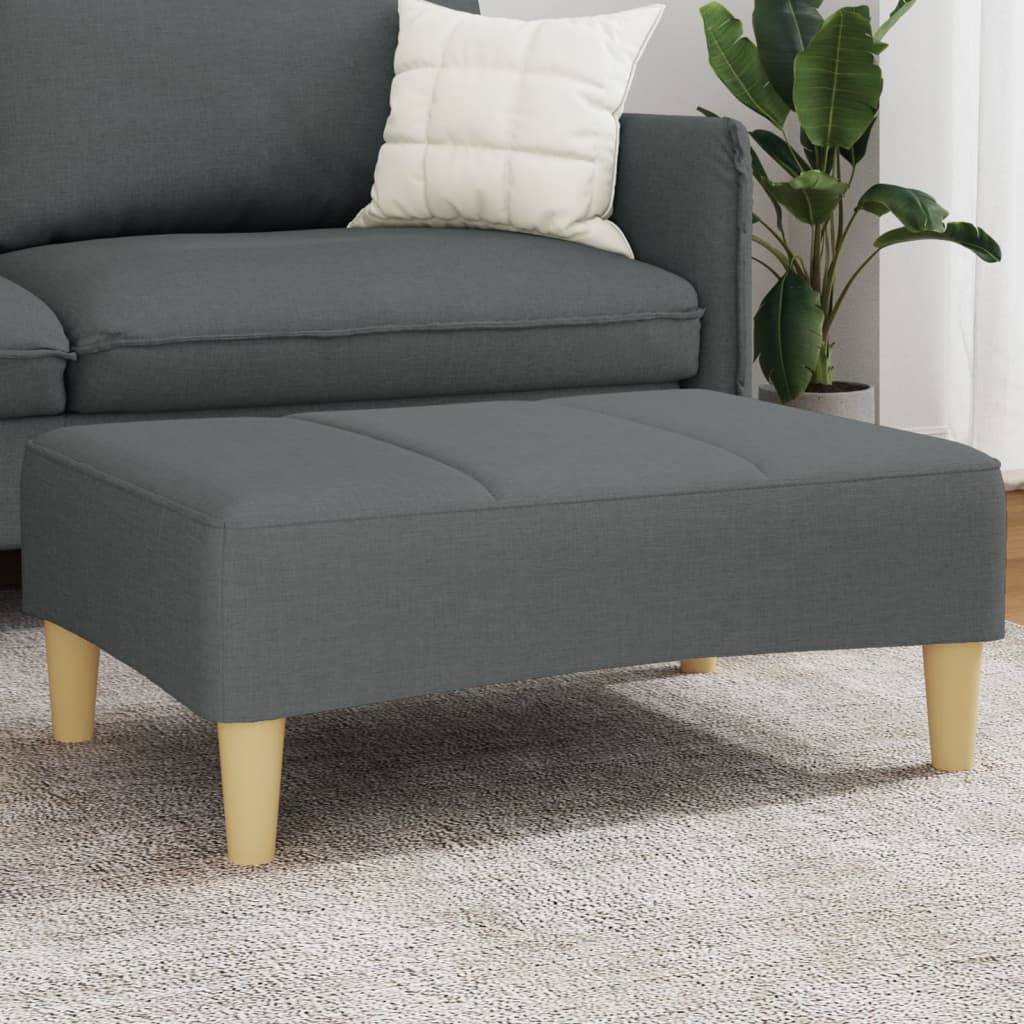 vidaXL Fußhocker Dunkelgrau 77x55x31 cm Stoff