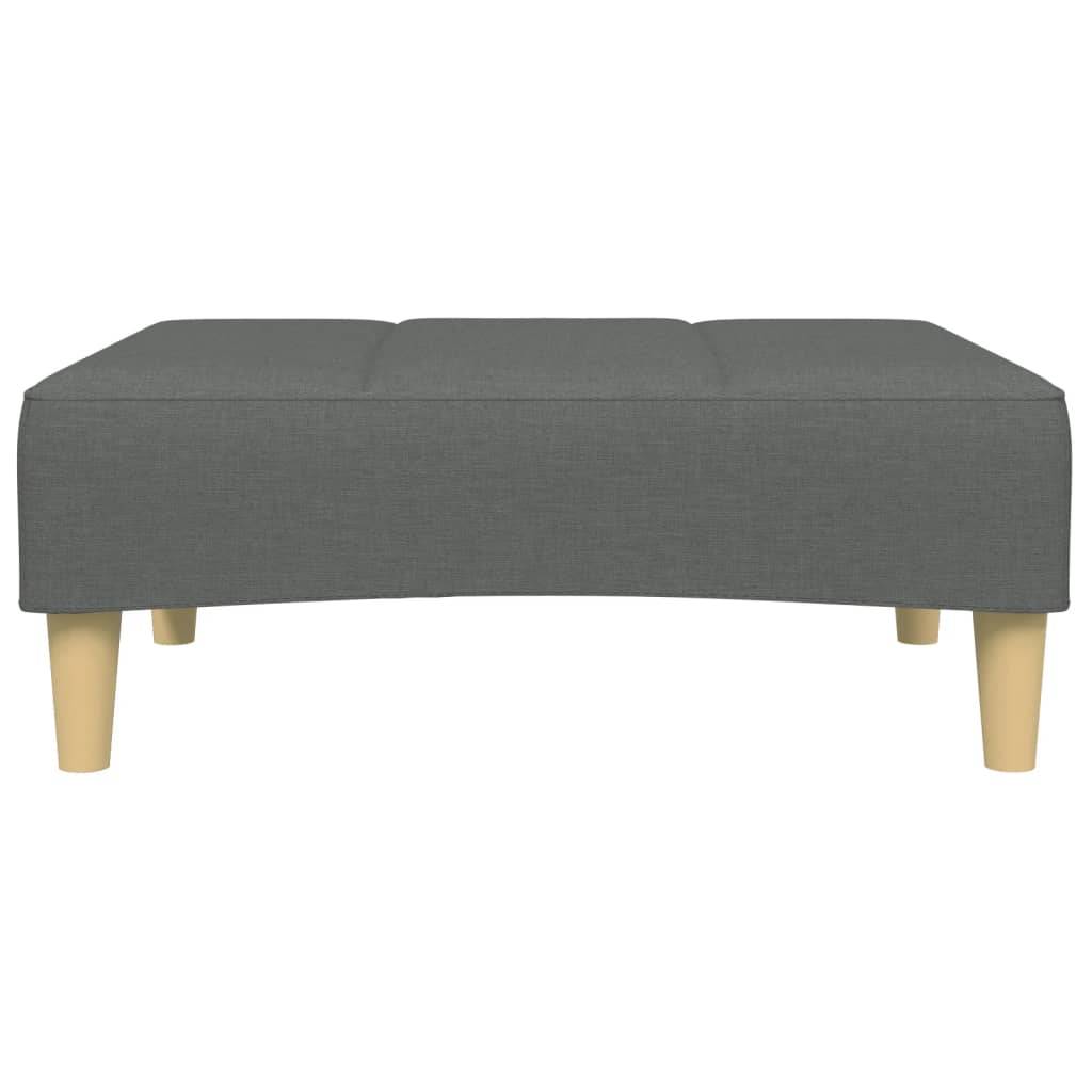 vidaXL Fußhocker Dunkelgrau 77x55x31 cm Stoff